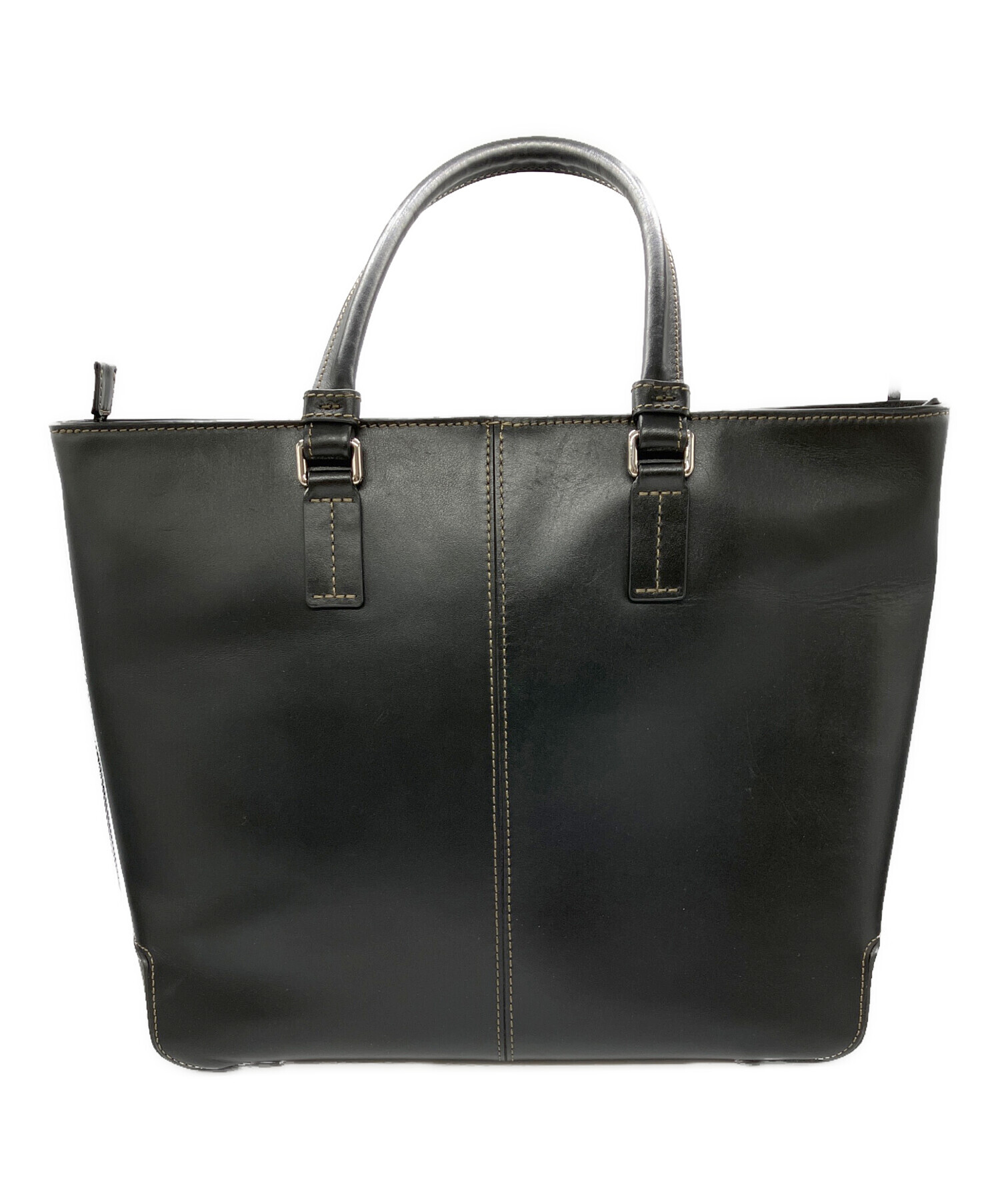 中古・古着通販】FURLA (フルラ) SIRIOレザートートバッグ ブラック