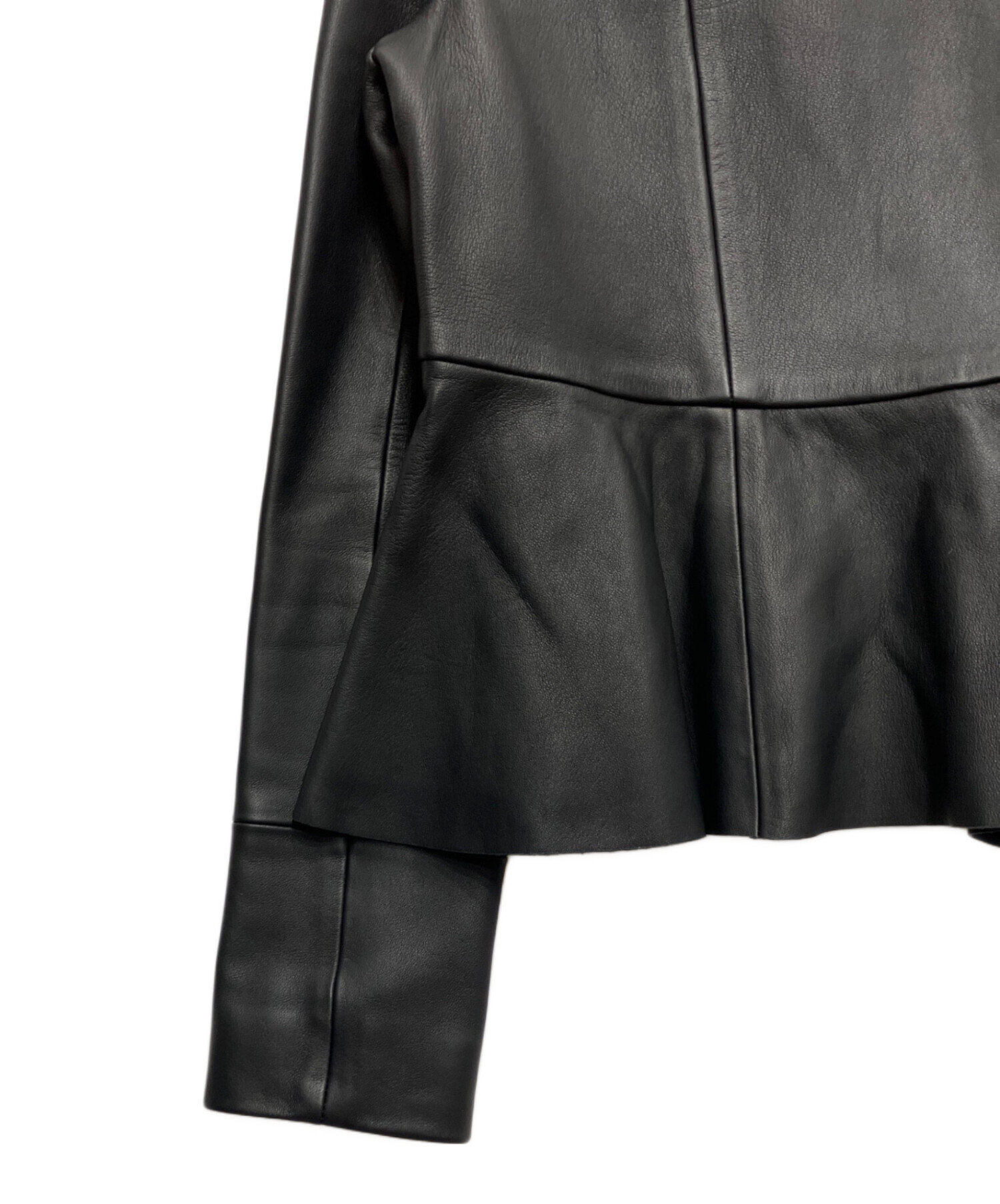 中古・古着通販】ESTNATION (エストネーション) ラムレザー ノーカラー