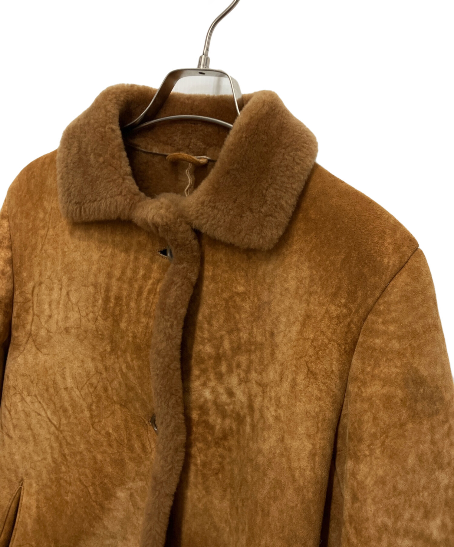 中古・古着通販】JIL SANDER (ジルサンダー) ムートンコート ブラウン