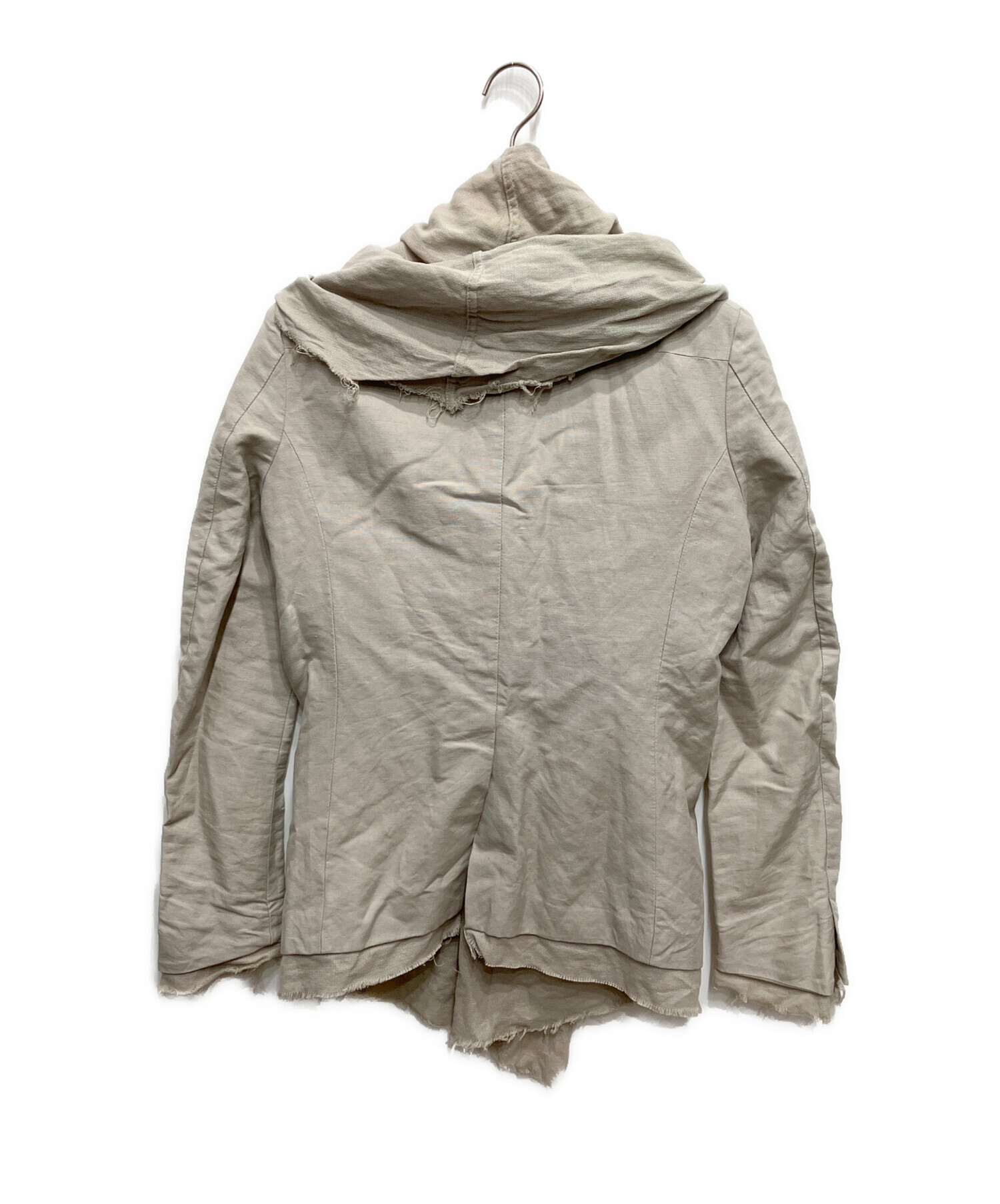 ジャケット・アウター DIRAIN Dust Leather Linen Hooded Jacket 中古・古着通販】DIRAIN (ディレイン) リネンレイヤードジャケット