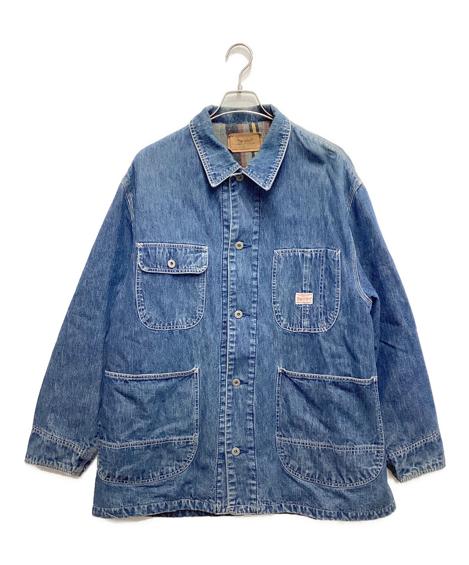US古着◆リーバイス カバーオール デニムジャケット メンズ2XL 中古・古着通販】LEVI'S (リーバイス) ブランケットライナー