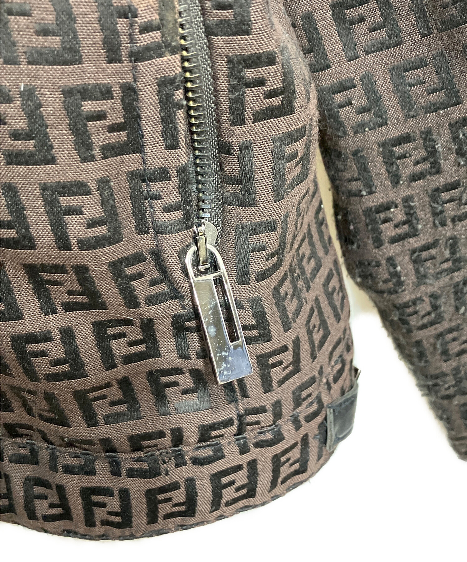 中古・古着通販】FENDI (フェンディ) ズッカ柄パディングライダース