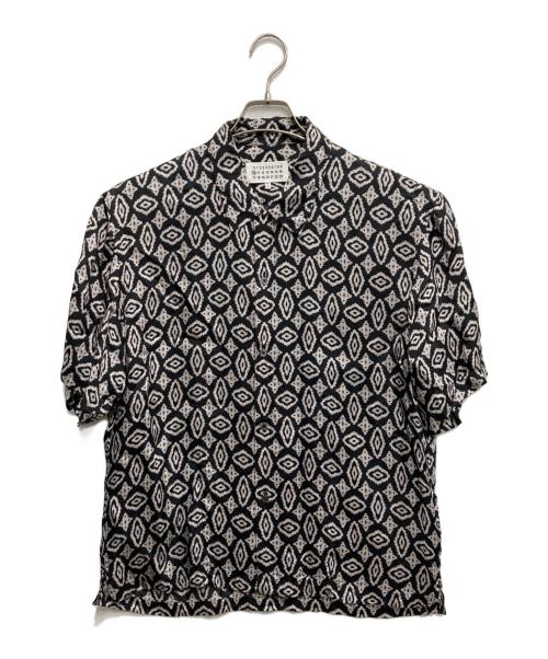 美品 メゾンマルジェラ オープンカラー ドロップショルダー 半袖シャツ 41 中古・古着通販】Maison Margiela (メゾンマルジェラ) 総柄オープン
