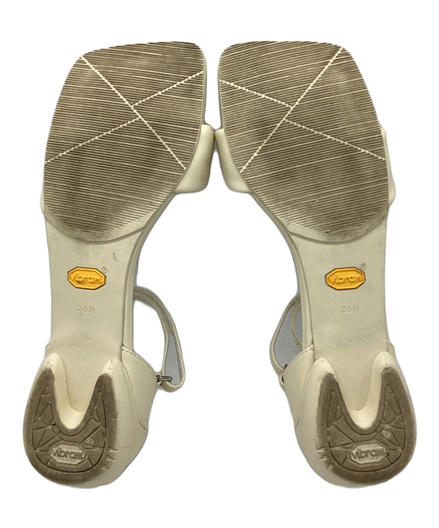 SHISEI PADDED SANDALS サンダル 37.5 アイボリー　白 中古・古着通販】SHISEI (シセイ) PADDED SANDALS アイボリー サイズ