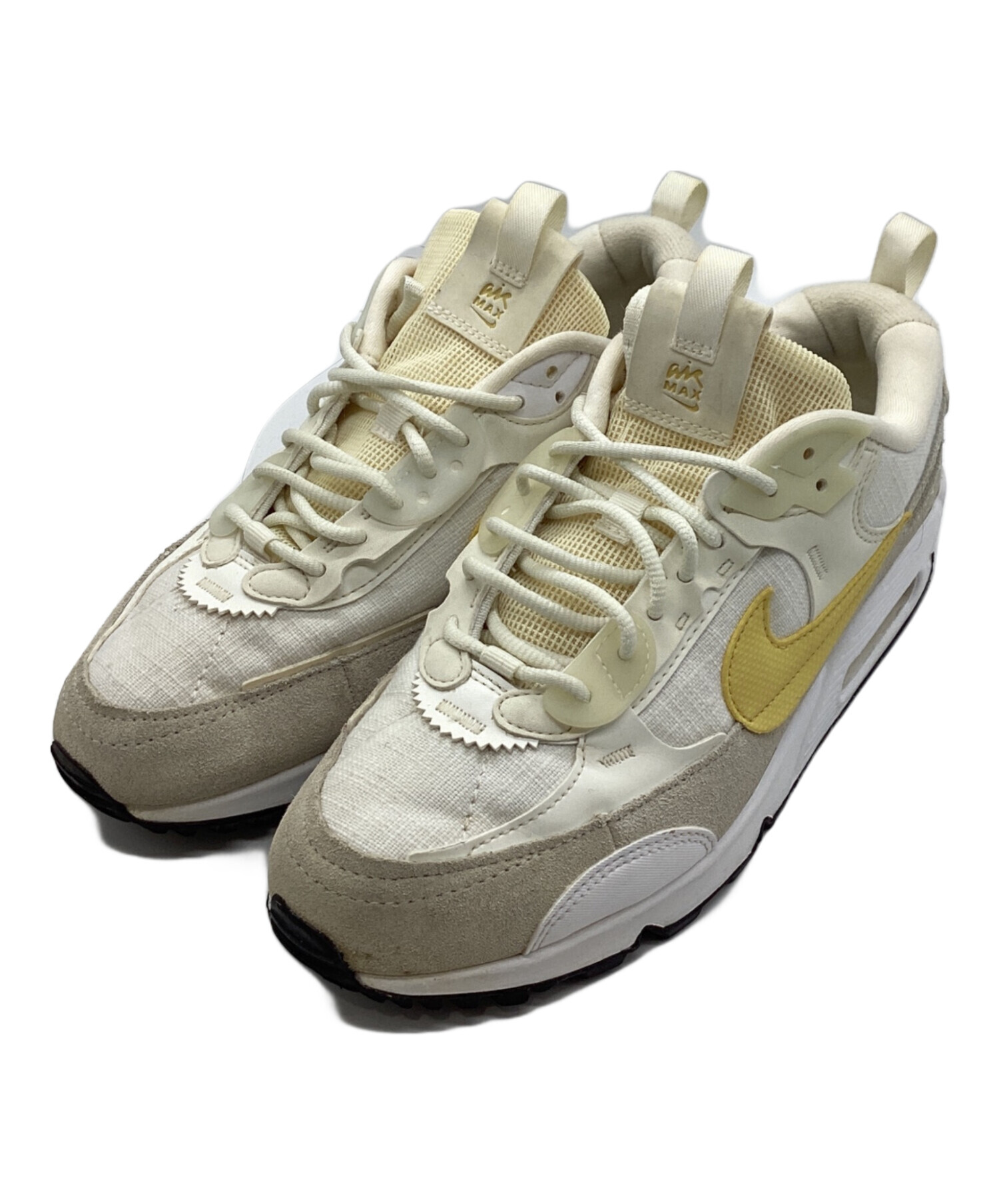 中古・古着通販】NIKE (ナイキ) AIR MAX 90 FUTURA ホワイト×イエロー 