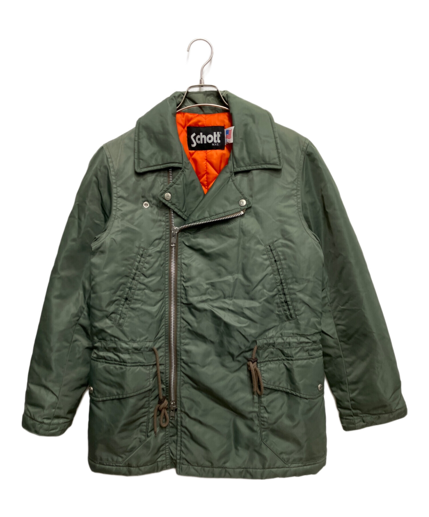 中古・古着通販】Schott (ショット) ナイロンダブルライダースコート 