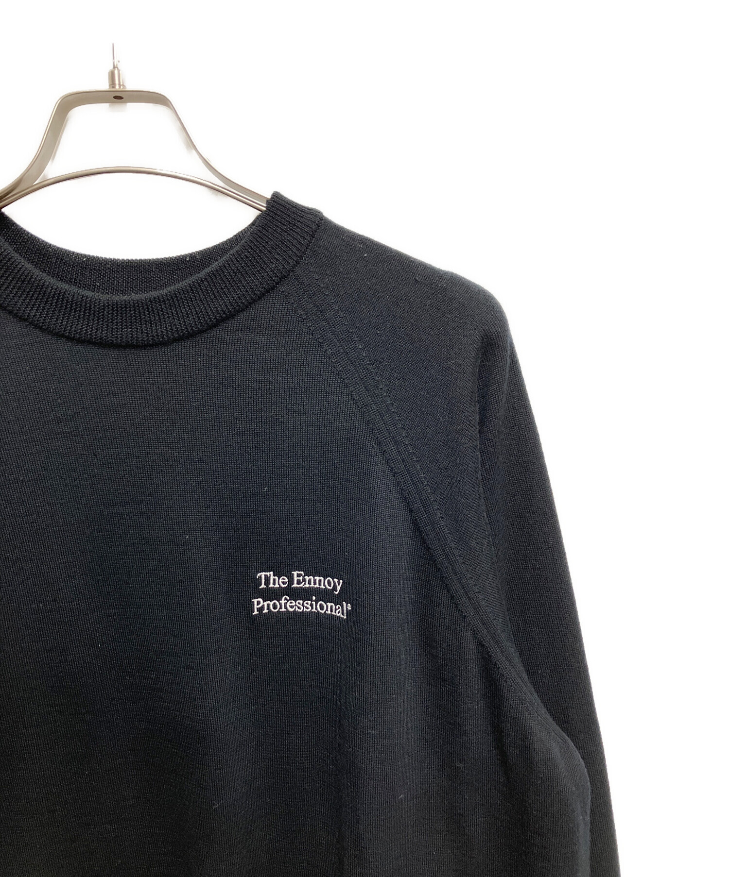 中古・古着通販】ENNOY (エンノイ) MERINO WOOL SWEATER ブラック