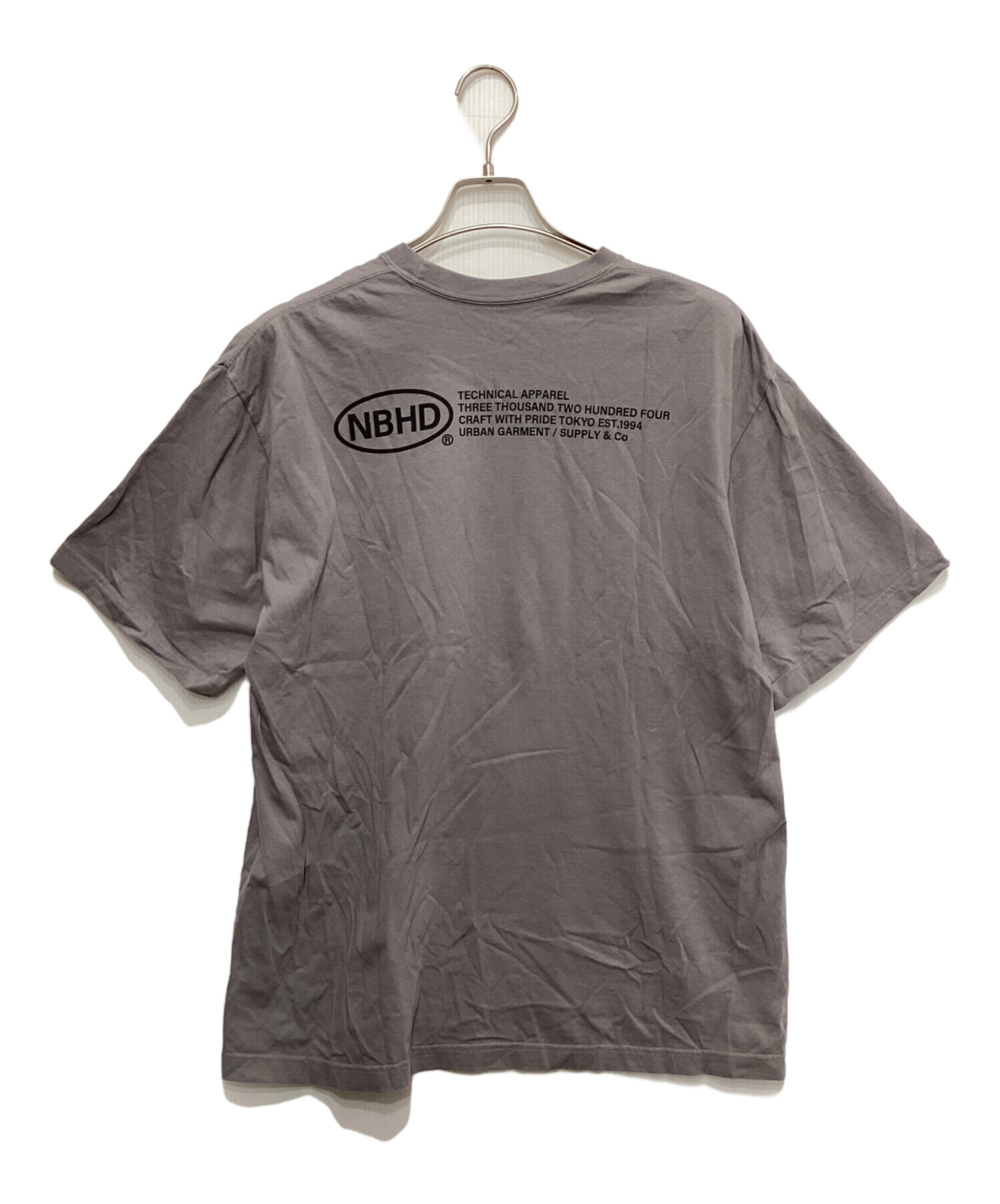中古・古着通販】NEIGHBORHOOD (ネイバーフッド) ロゴTシャツ グレー 