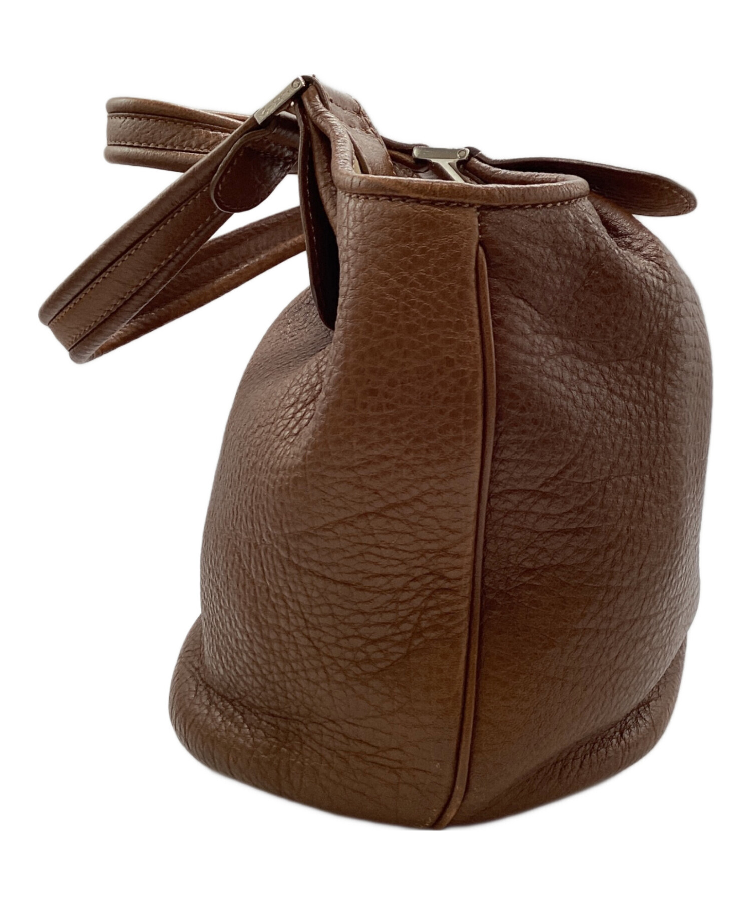 中古・古着通販】HIROFU (ヒロフ) ハンドバッグ ブラウン｜ブランド