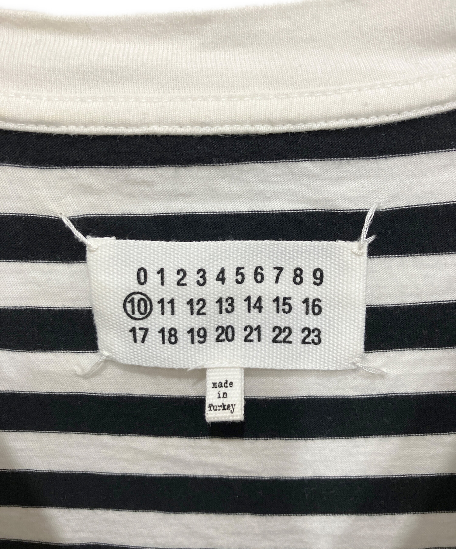 中古・古着通販】Maison Margiela (メゾンマルジェラ) ボーダーTシャツ