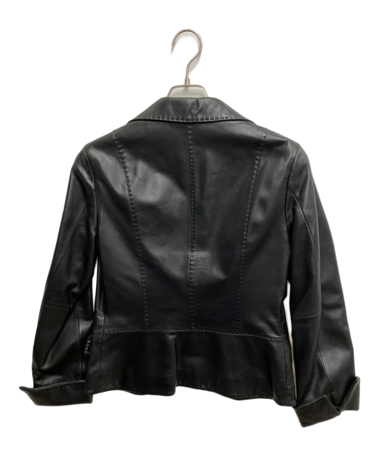 中古・古着通販】23区 (ニジュウサンク) ラムレザーテーラード