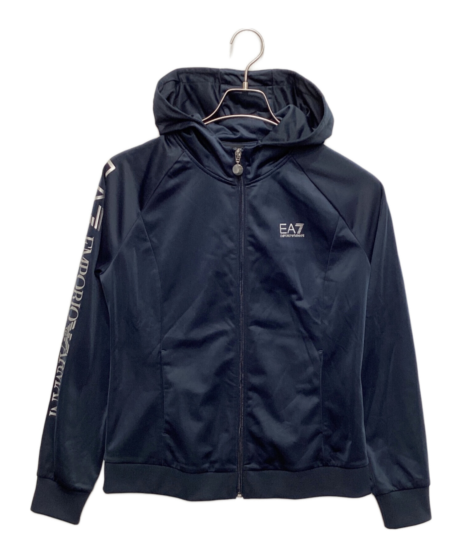 ［再値下げ］Emporio Armani ネイビー パーカー 中古・古着通販】EMPORIO ARMANI (エンポリオ アルマーニ) ジップ