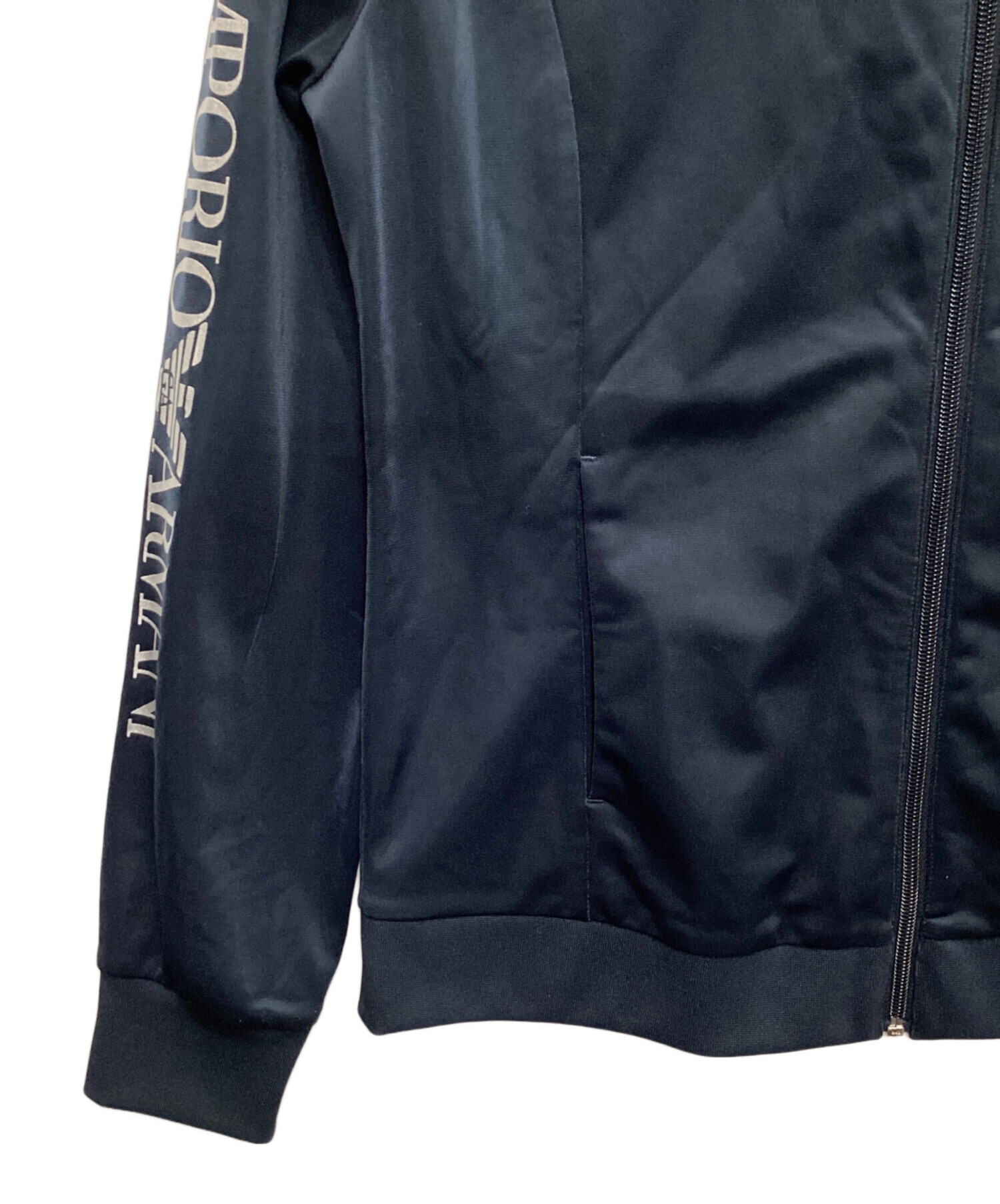 ［再値下げ］Emporio Armani ネイビー パーカー EMPORIO ARMANI (エンポリオアルマーニ) 裏フリース サイドライン