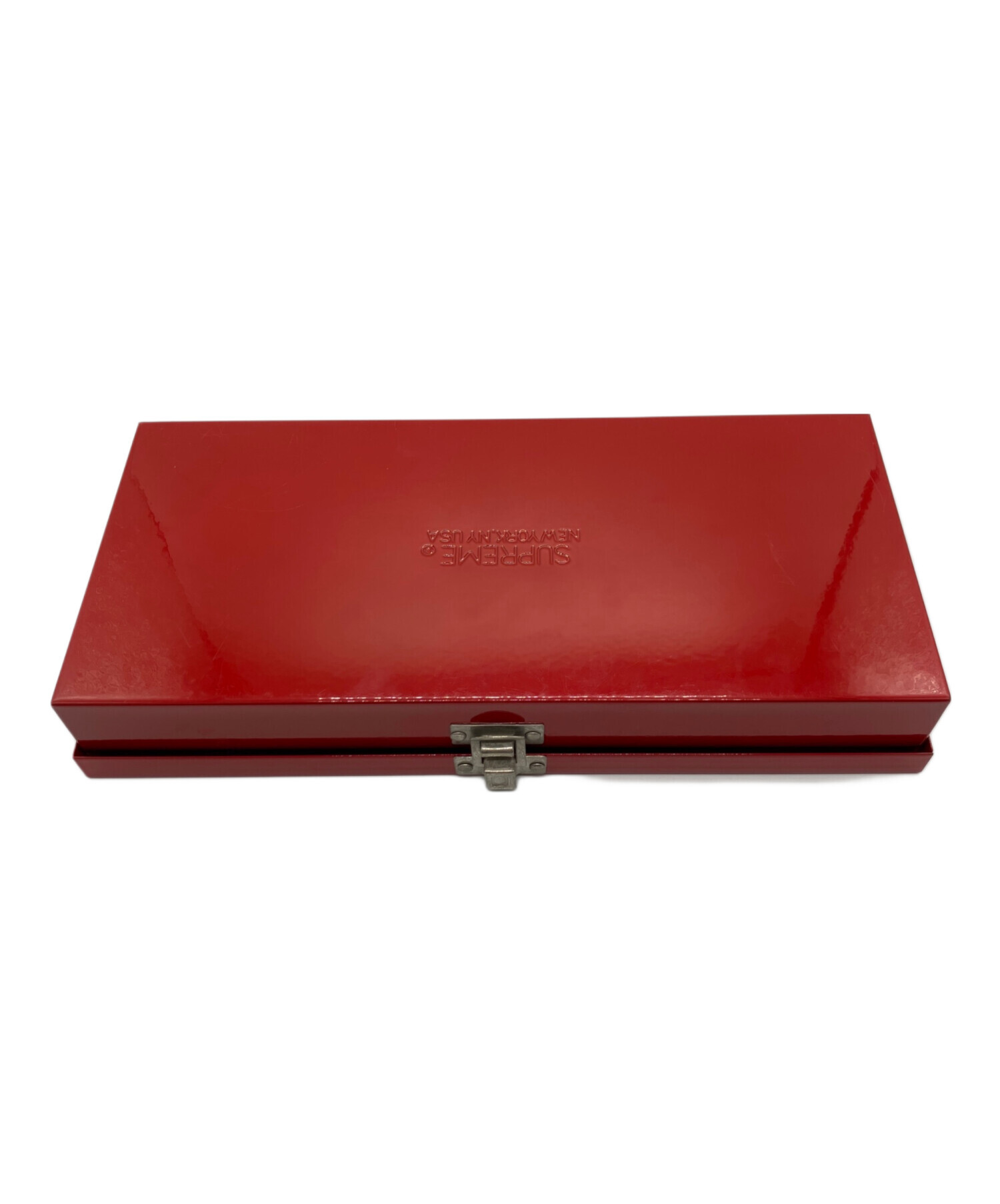 M*y様 supreme 17SS Large l Storage Bo Supreme Large Metal Storage Boxボックスロゴ カン Supreme Large