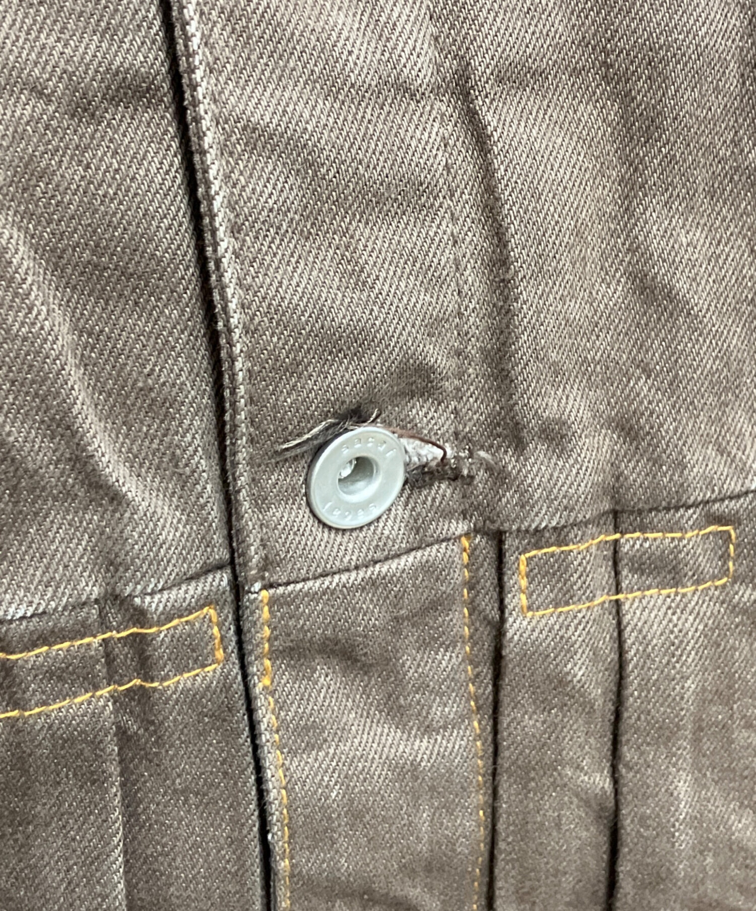 中古・古着通販】sacai (サカイ) Denim Jacket ブラウン サイズ:1