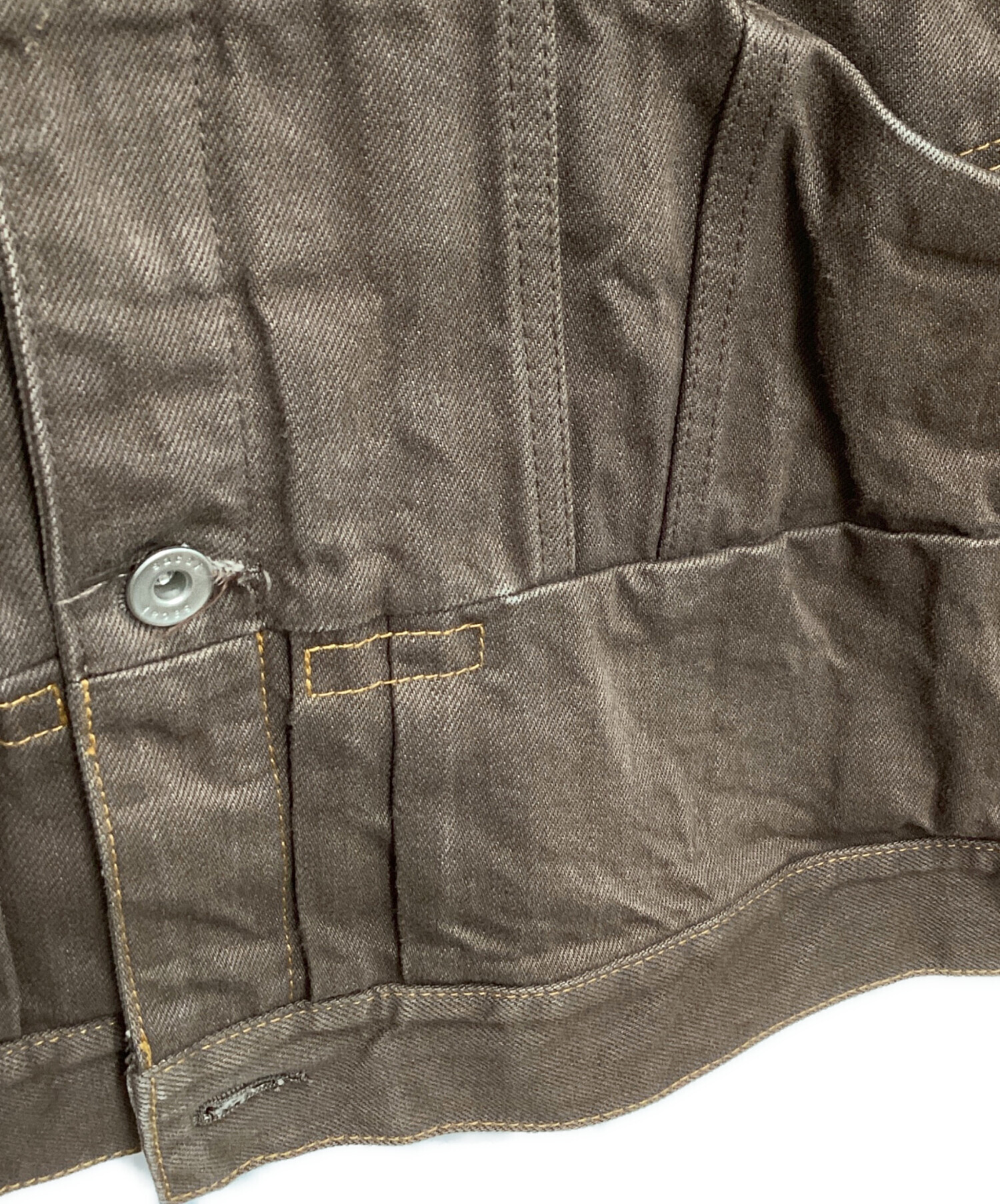 中古・古着通販】sacai (サカイ) Denim Jacket ブラウン サイズ:1