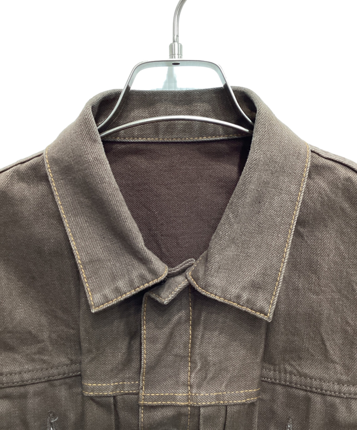 中古・古着通販】sacai (サカイ) Denim Jacket ブラウン サイズ:1