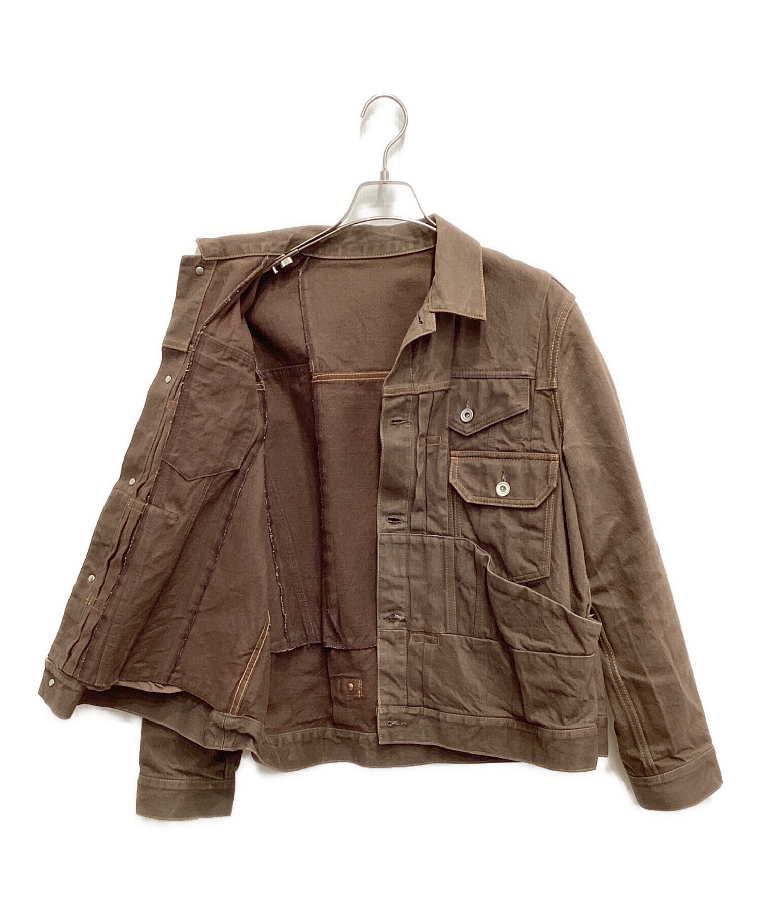 Sacai 25AW Denim Jacket ブラウン2 Denim jacket in brown - Sacai 