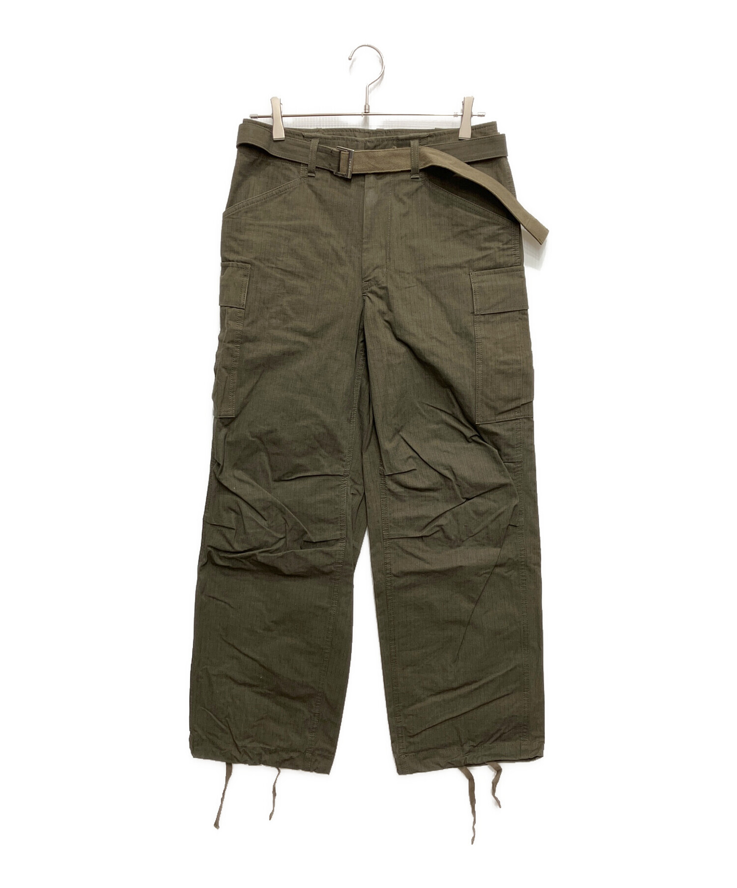 中古・古着通販】sacai (サカイ) Rip Stop Pants カーキ サイズ:1