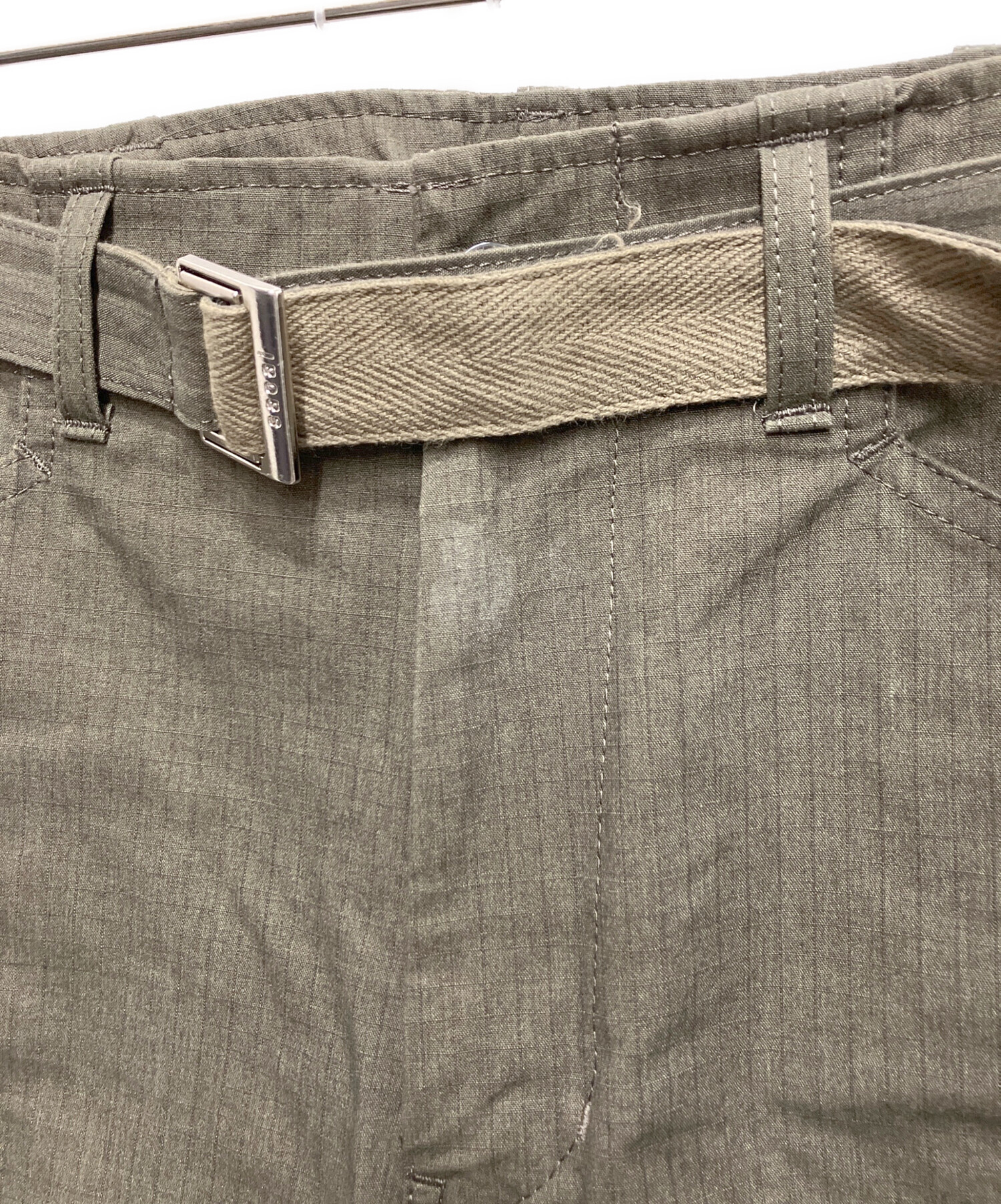 中古・古着通販】sacai (サカイ) Rip Stop Pants カーキ サイズ:1