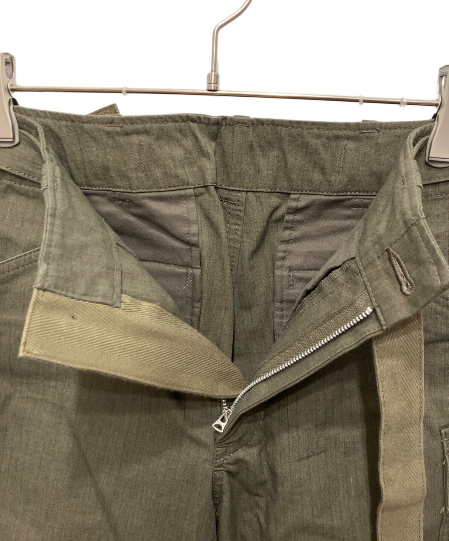 中古・古着通販】sacai (サカイ) Rip Stop Pants カーキ サイズ:1