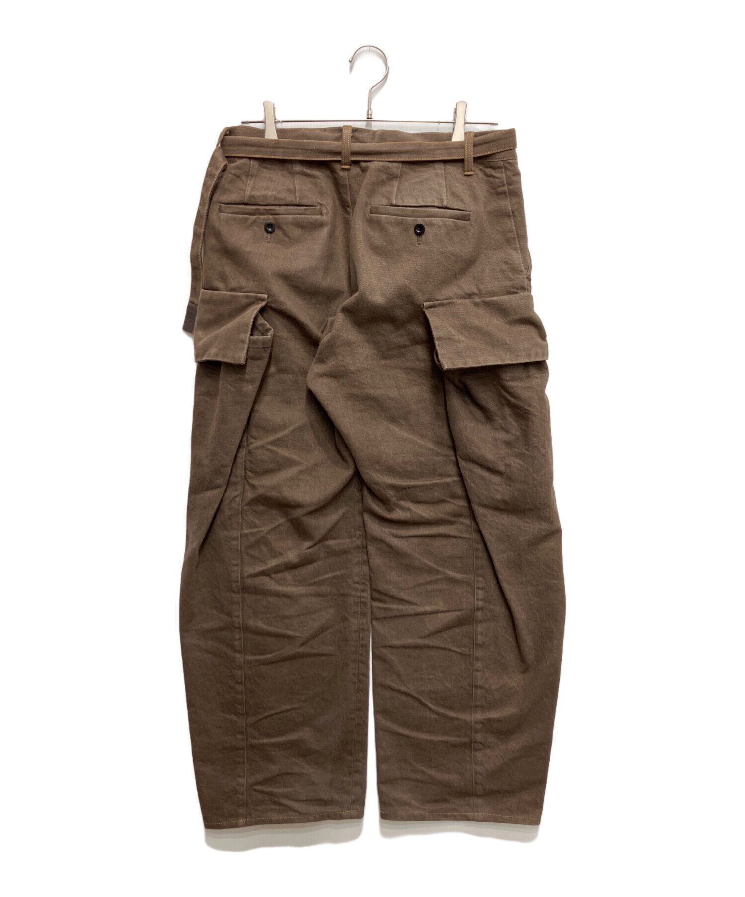中古・古着通販】sacai (サカイ) Denim Pants ブラウン サイズ:1