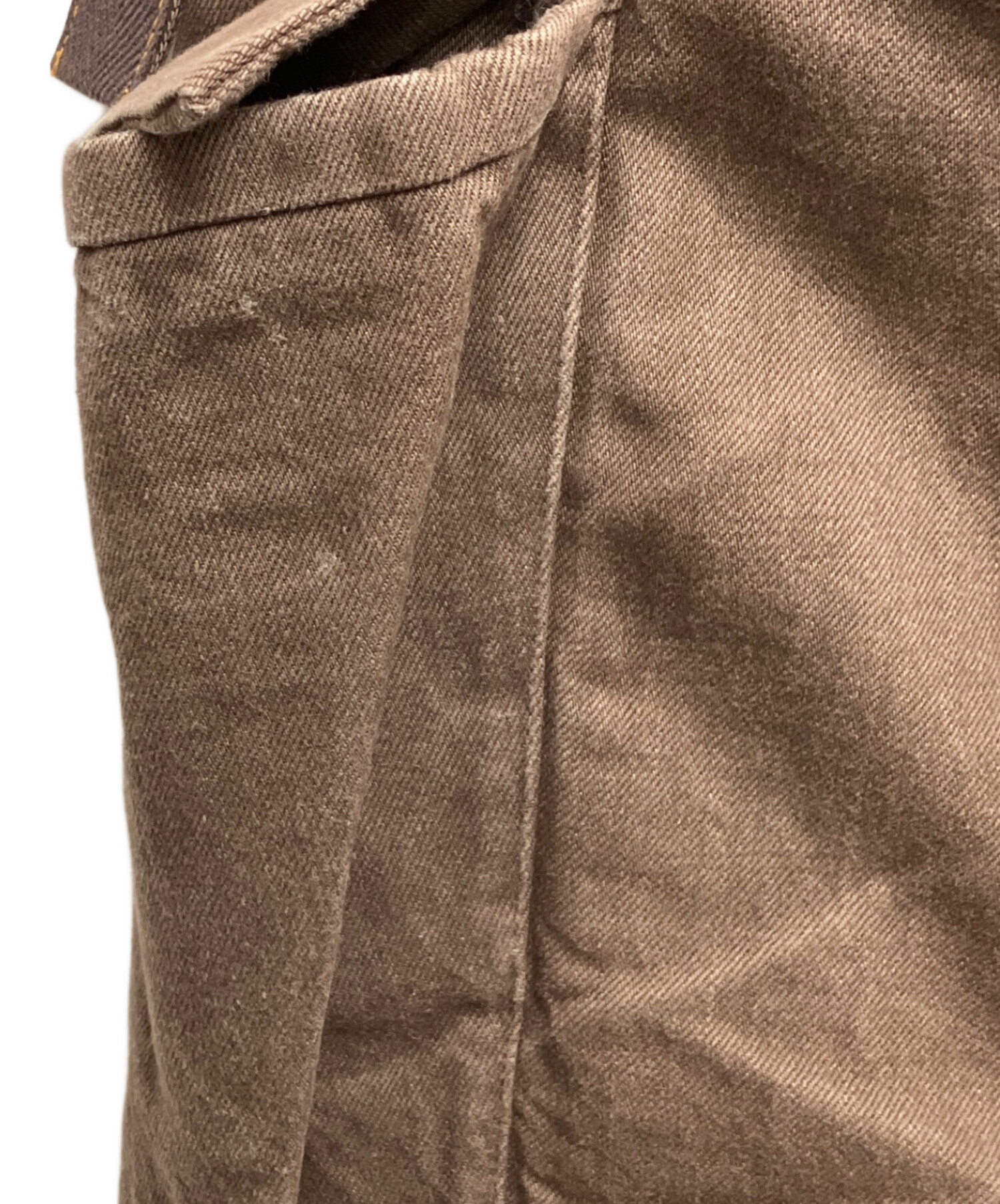 中古・古着通販】sacai (サカイ) Denim Pants ブラウン サイズ:1