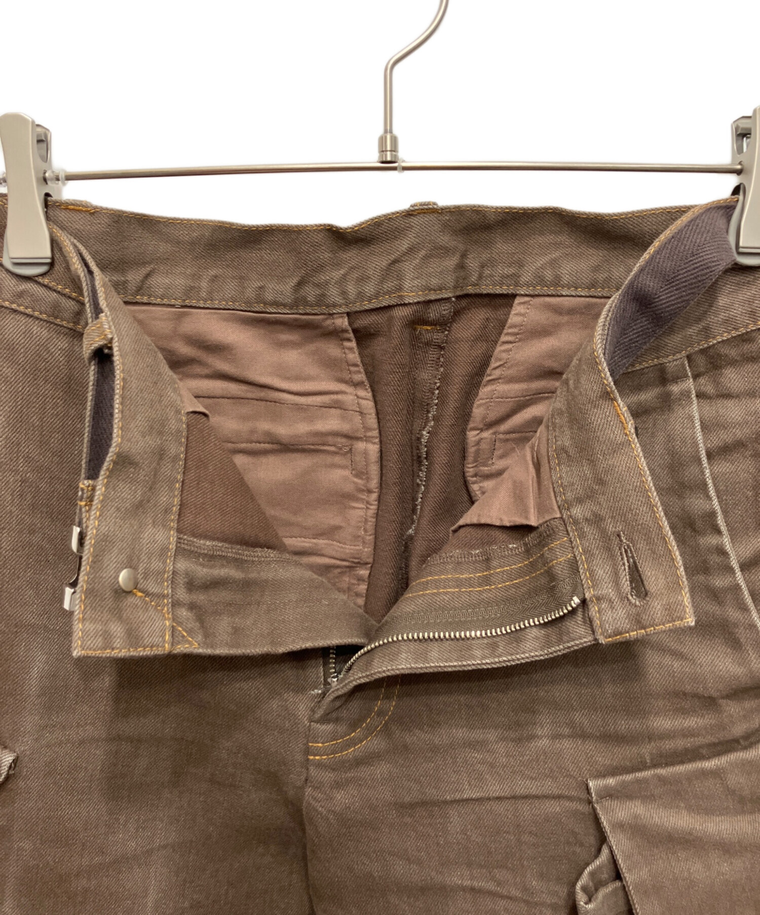 中古・古着通販】sacai (サカイ) Denim Pants ブラウン サイズ:1