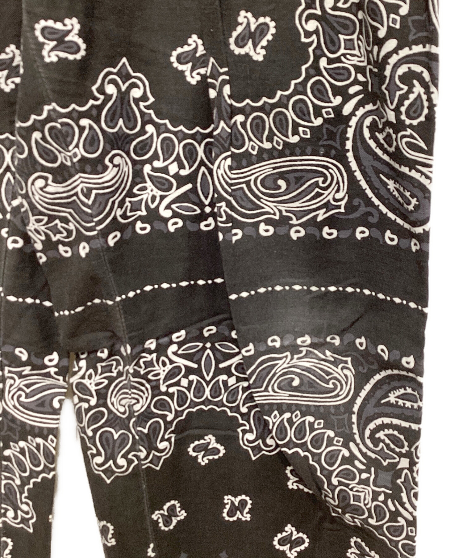 中古・古着通販】sacai (サカイ) Bandana Print Pants ブラック サイズ