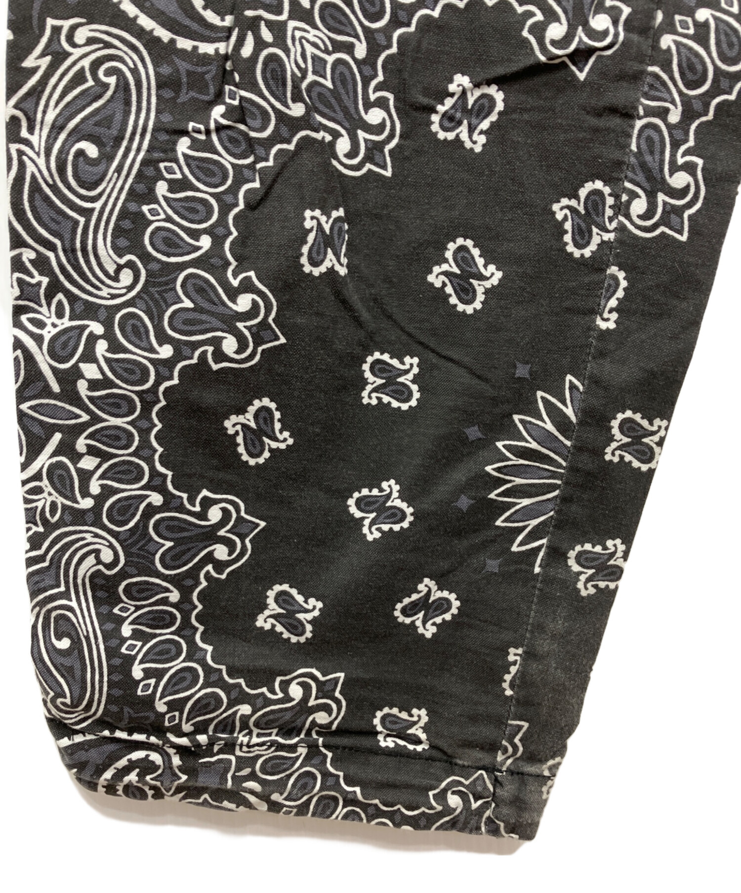 中古・古着通販】sacai (サカイ) Bandana Print Pants ブラック サイズ