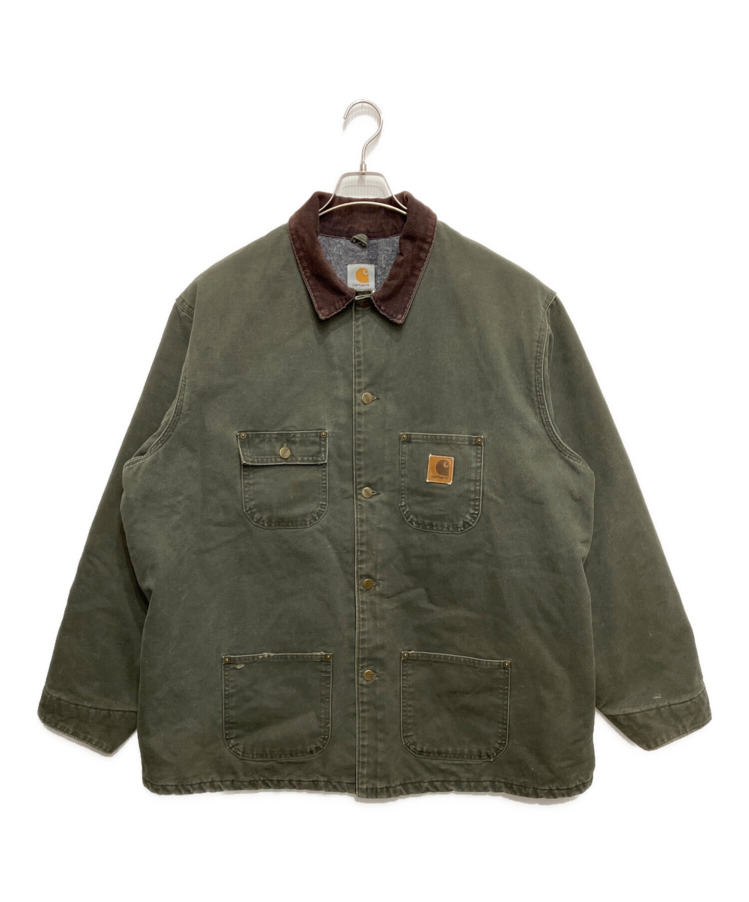 中古・古着通販】CarHartt (カーハート) チョアコート オリーブ サイズ 中古・古着通販】CarHartt (カーハート) チョアコート オリーブ サイズ