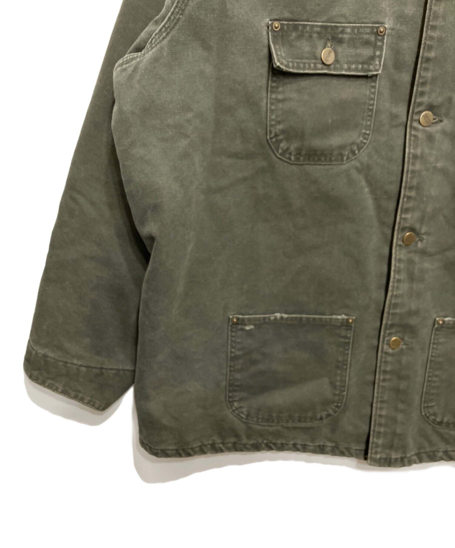 Carhartt チョアコート カバーオール オリーブ　vintage 古着 中古・古着通販】CarHartt (カーハート) チョアコート オリーブ サイズ