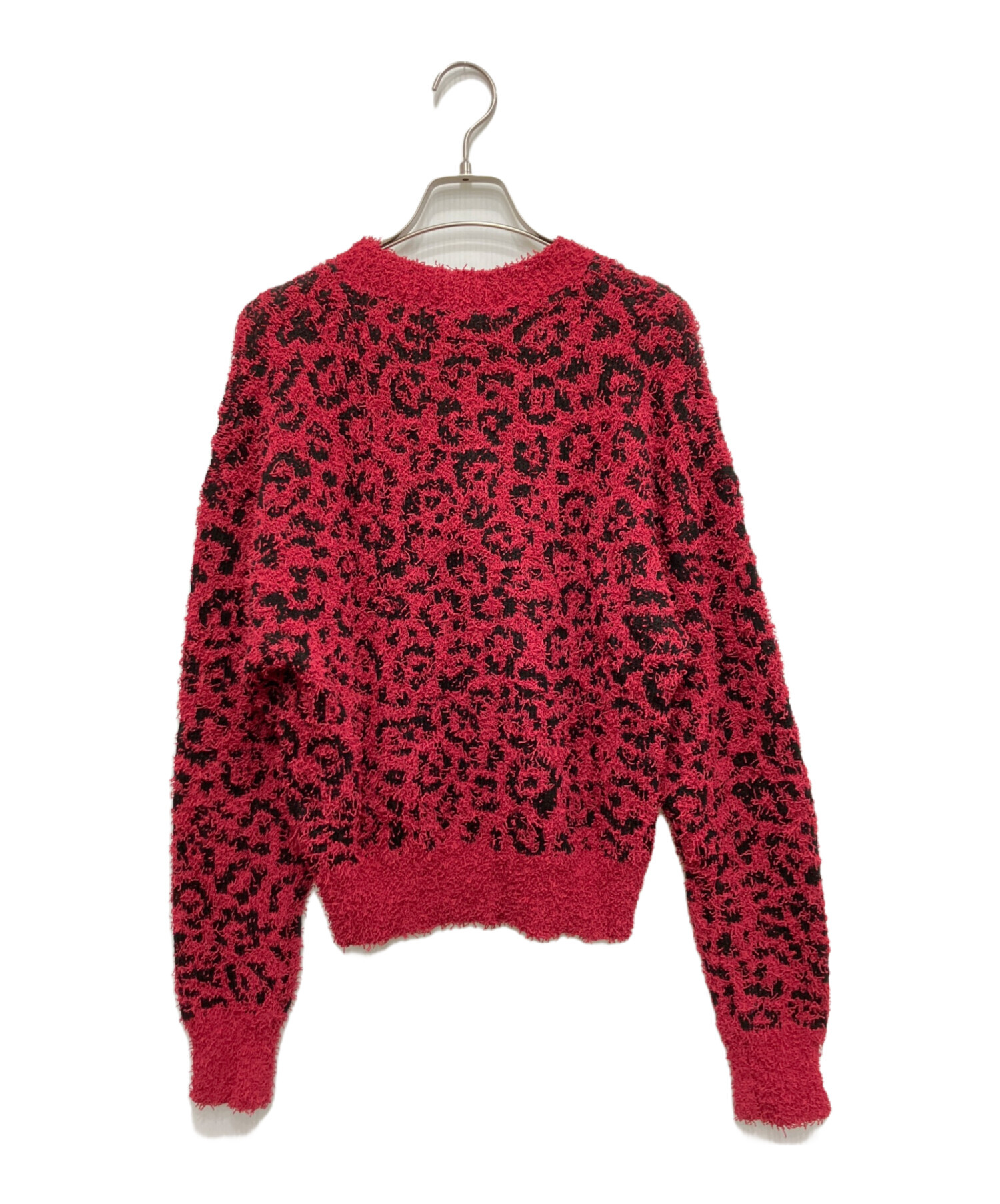 y*2様 HYSTERIC GLAMOUR 総柄ニット レッド L 中古・古着通販】Hysteric Glamour (ヒステリックグラマー) アニマル柄