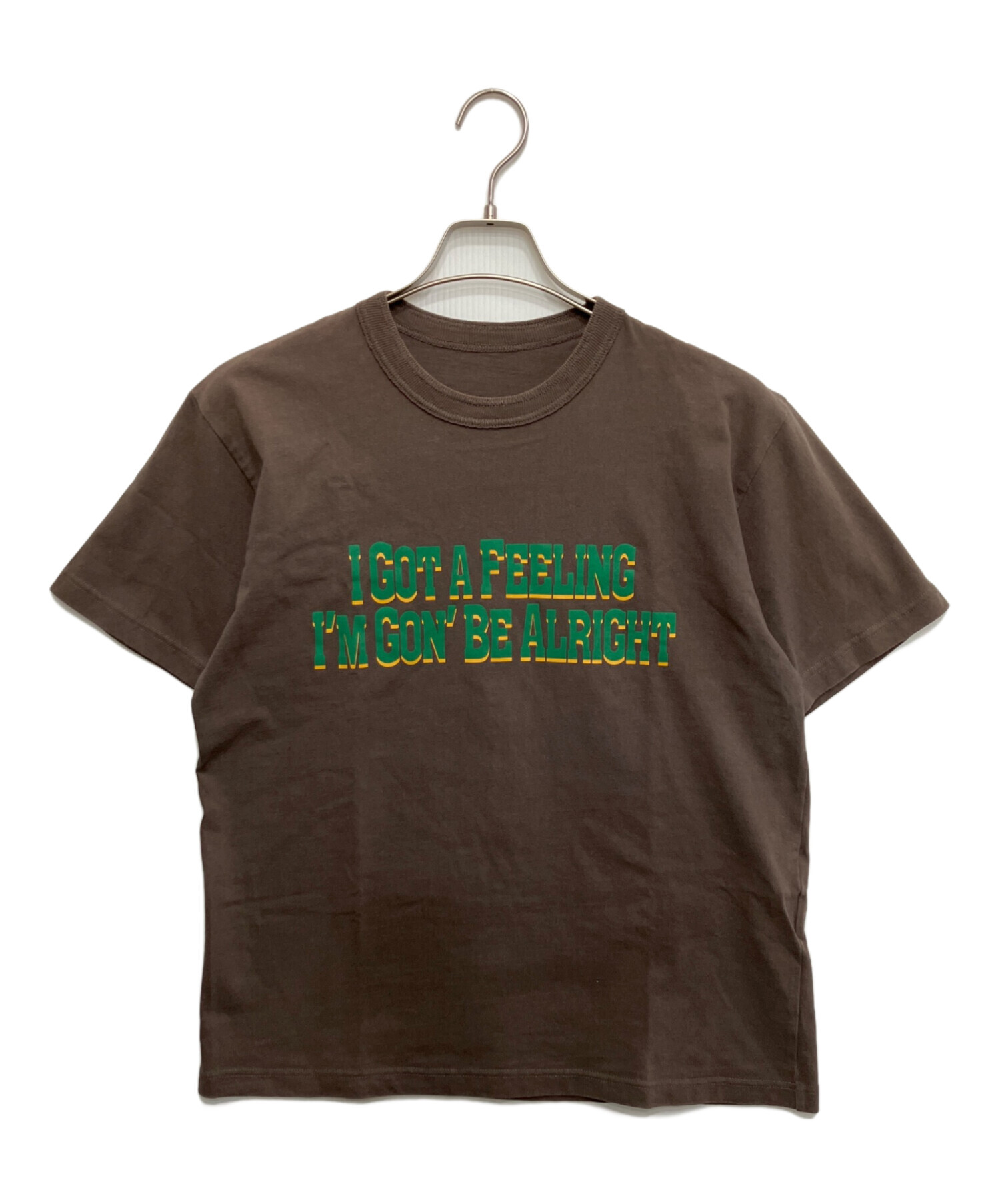 25SS Sacai Flock Print T-Shirt グレー サイズ5 中古・古着通販】sacai (サカイ) Flock Print T-Shirt ブラウン サイズ