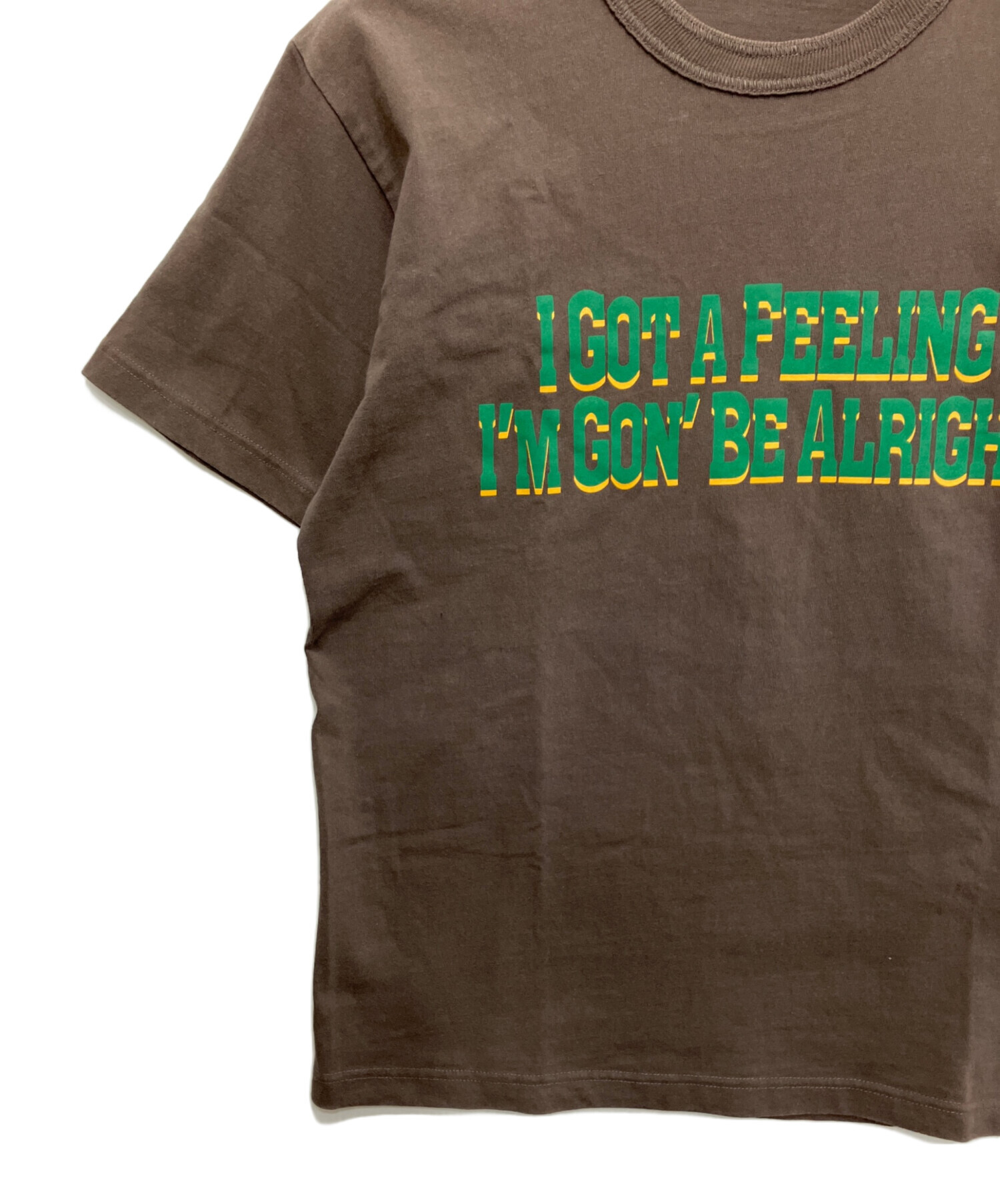中古・古着通販】sacai (サカイ) Flock Print T-Shirt ブラウン サイズ