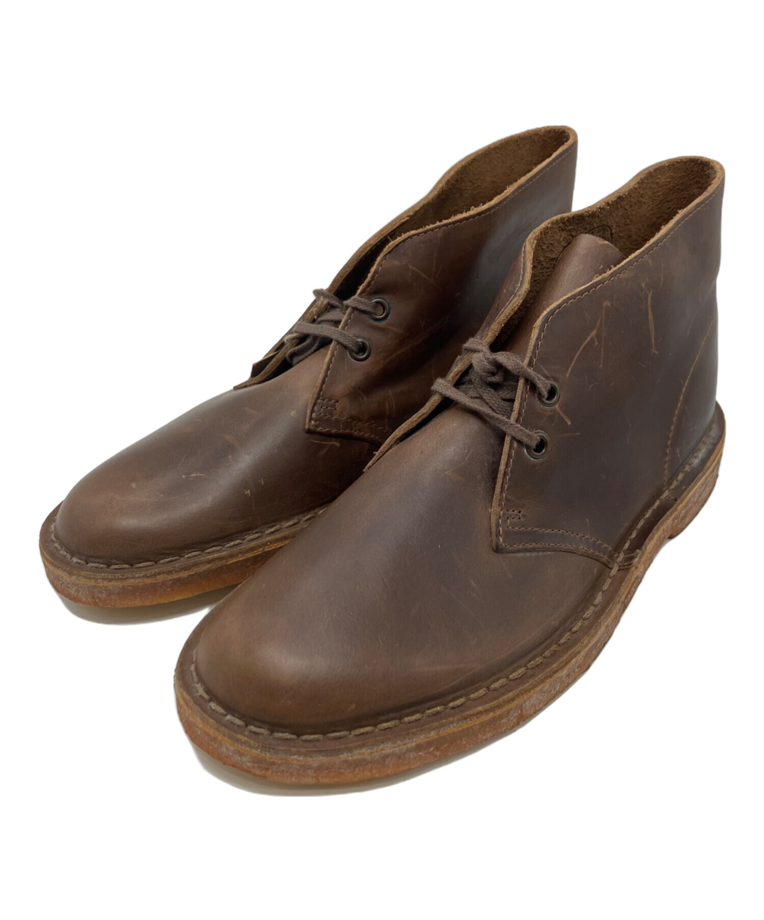 中古・古着通販】CLARKS (クラークス) デザートブーツ ブラウン サイズ