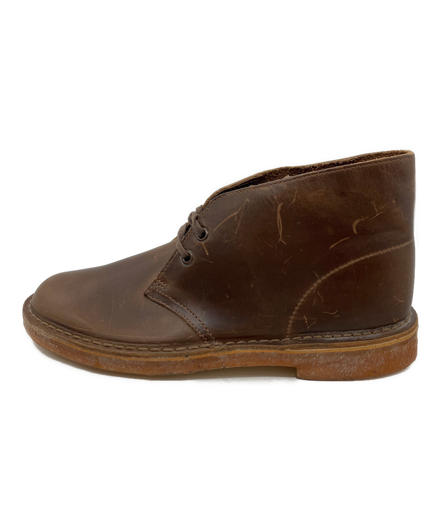 中古・古着通販】CLARKS (クラークス) デザートブーツ ブラウン サイズ 