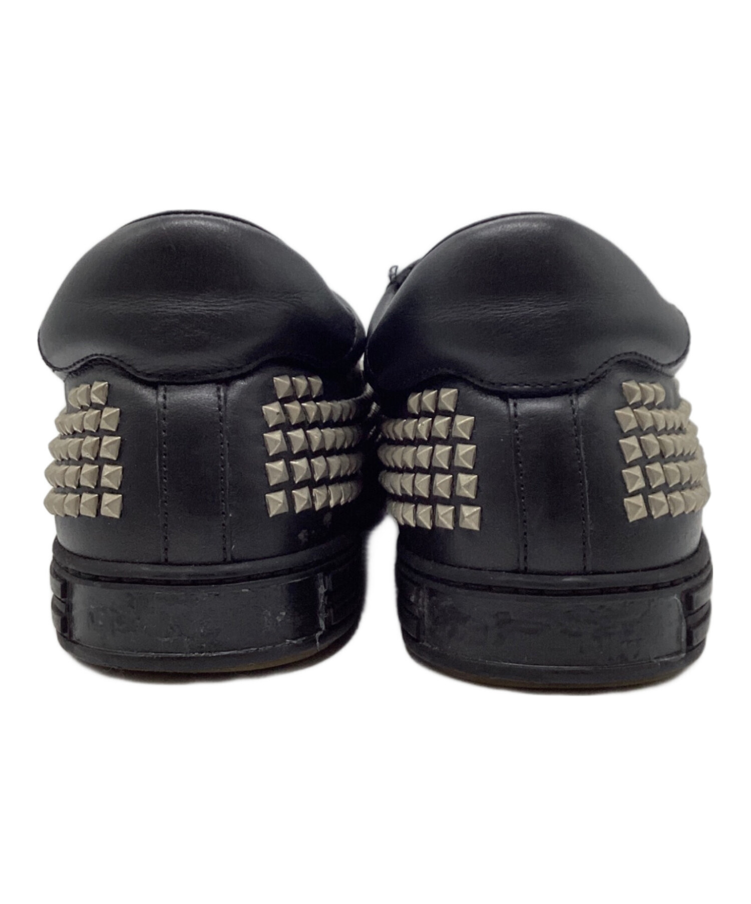D SQUARED2 ディースクエアード スタッズ スニーカー ブラック 中古・古着通販】DSQUARED2 (ディースクエアード) スタッズスニーカー