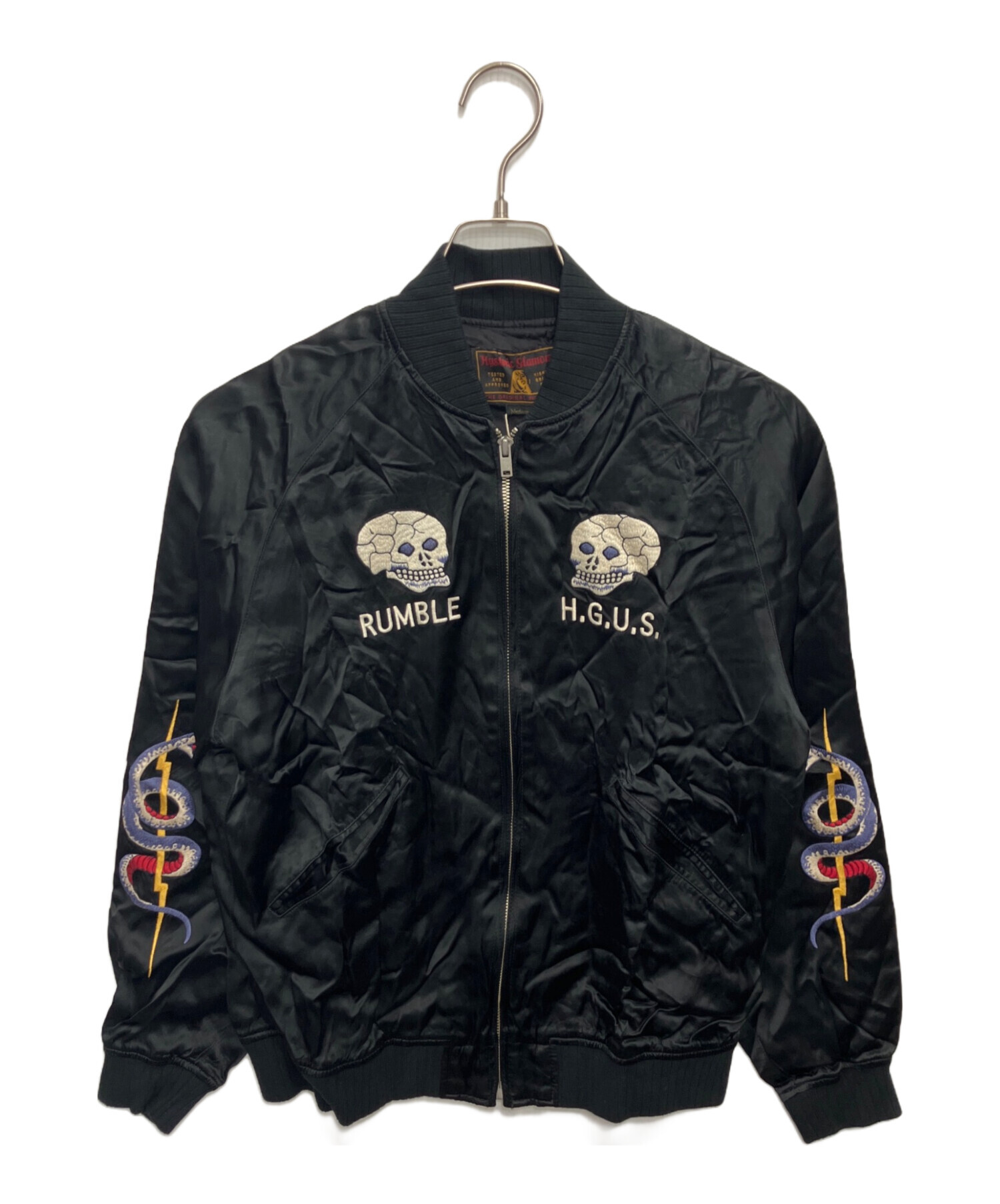 HYSTERIC GLAMOUR スーベニアジャケット M ブラック 中古・古着通販】Hysteric Glamour (ヒステリックグラマー) スカル