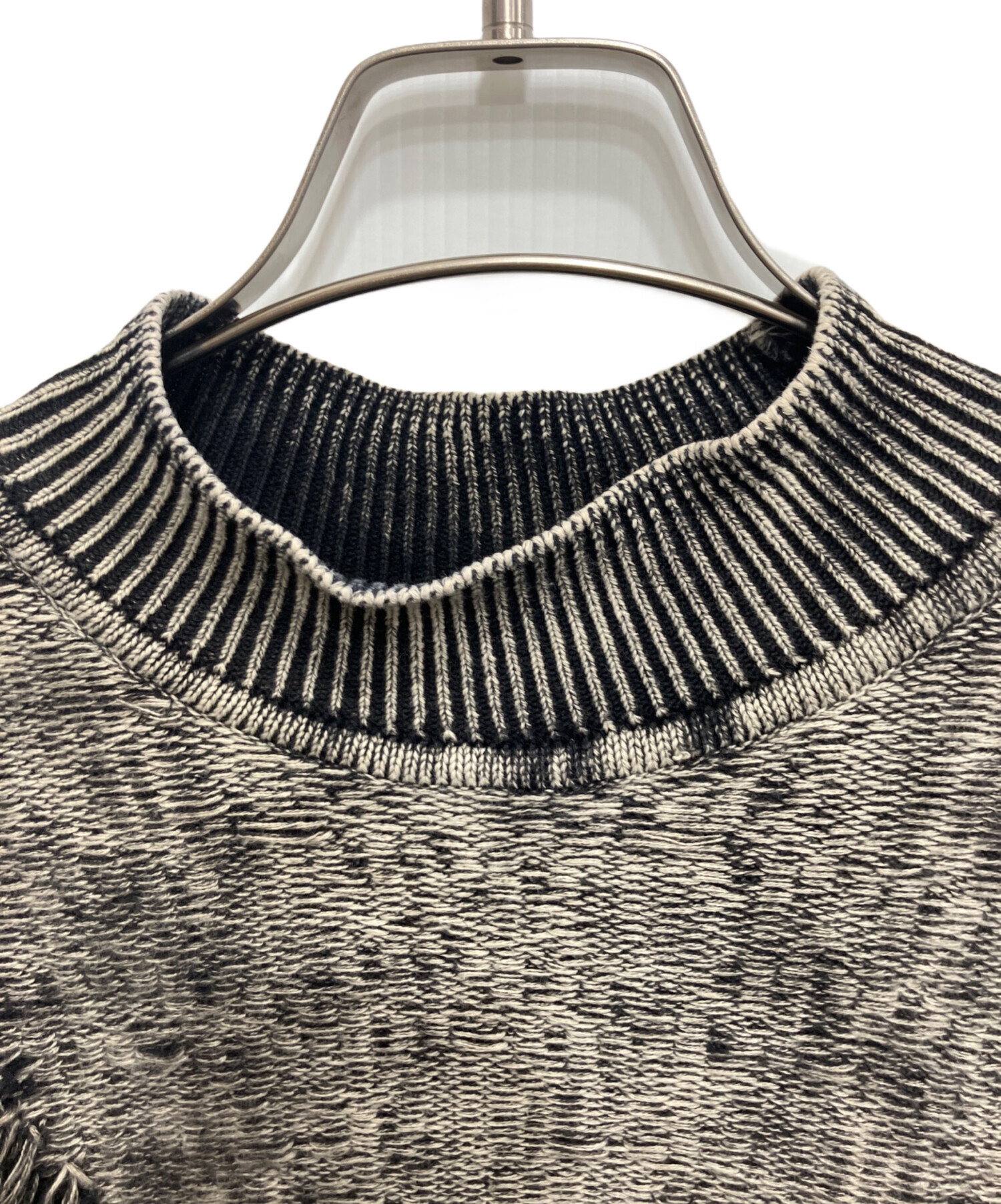 中古・古着通販】DIESEL (ディーゼル) K-FJORDI ダメージ加工ニット 