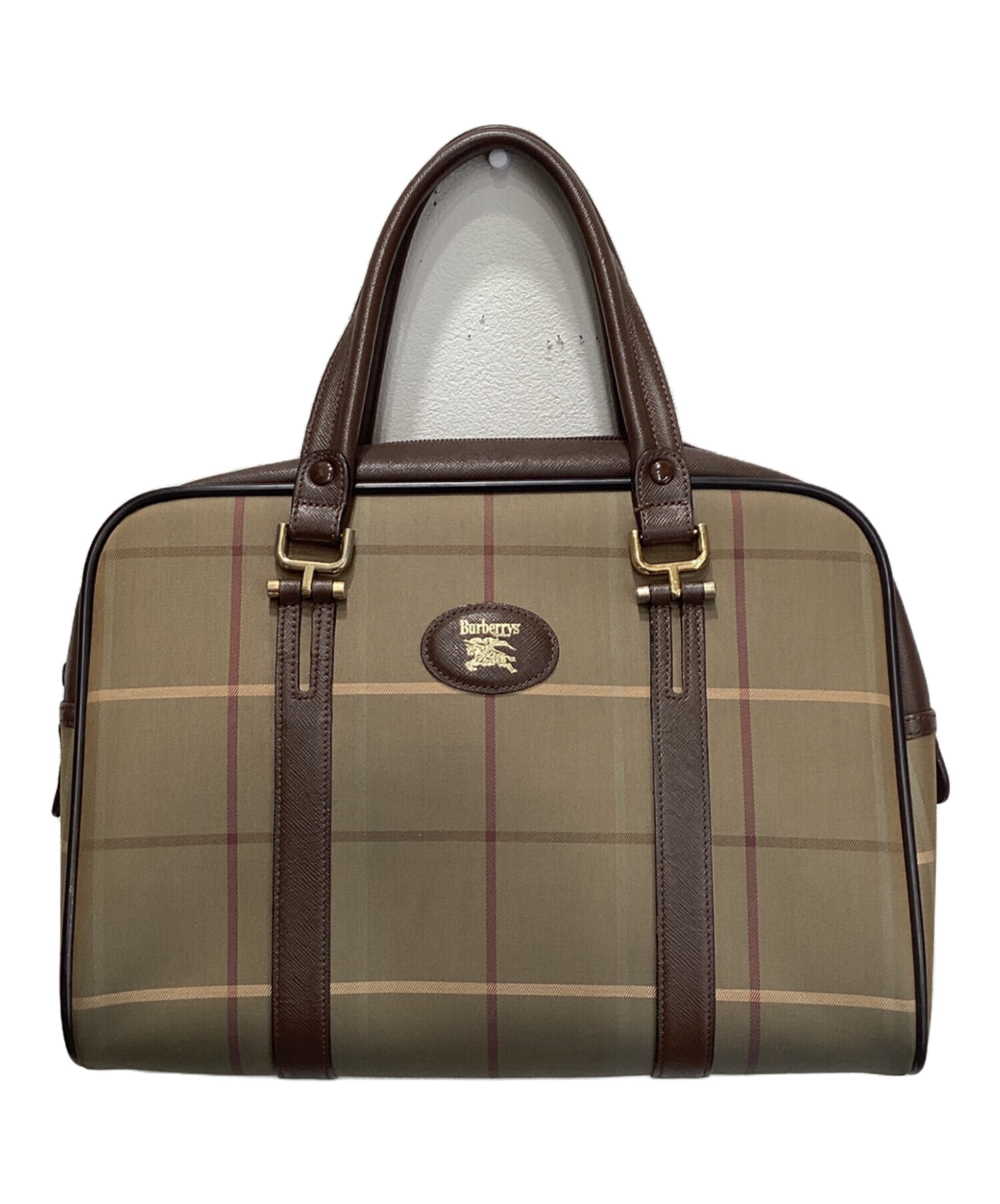 【訳あり】BURBERRY LONDON ノバチェック ミニボストンバッグ バーバリー ノバチェック柄 ミニボストンバッグ ノヴァチェック