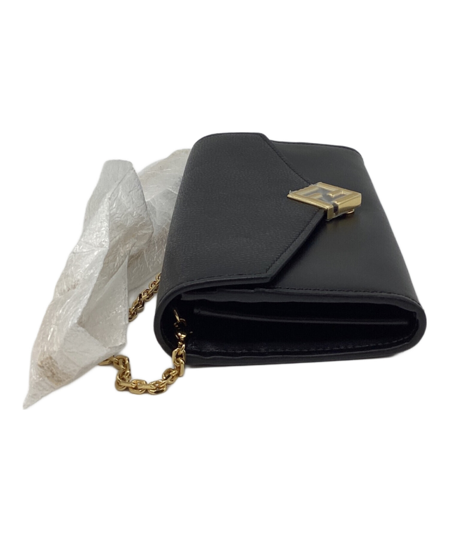 中古・古着通販】FENDI (フェンディ) チェーンウォレット ブラック 中古・古着通販】FENDI (フェンディ) チェーンウォレット ブラック