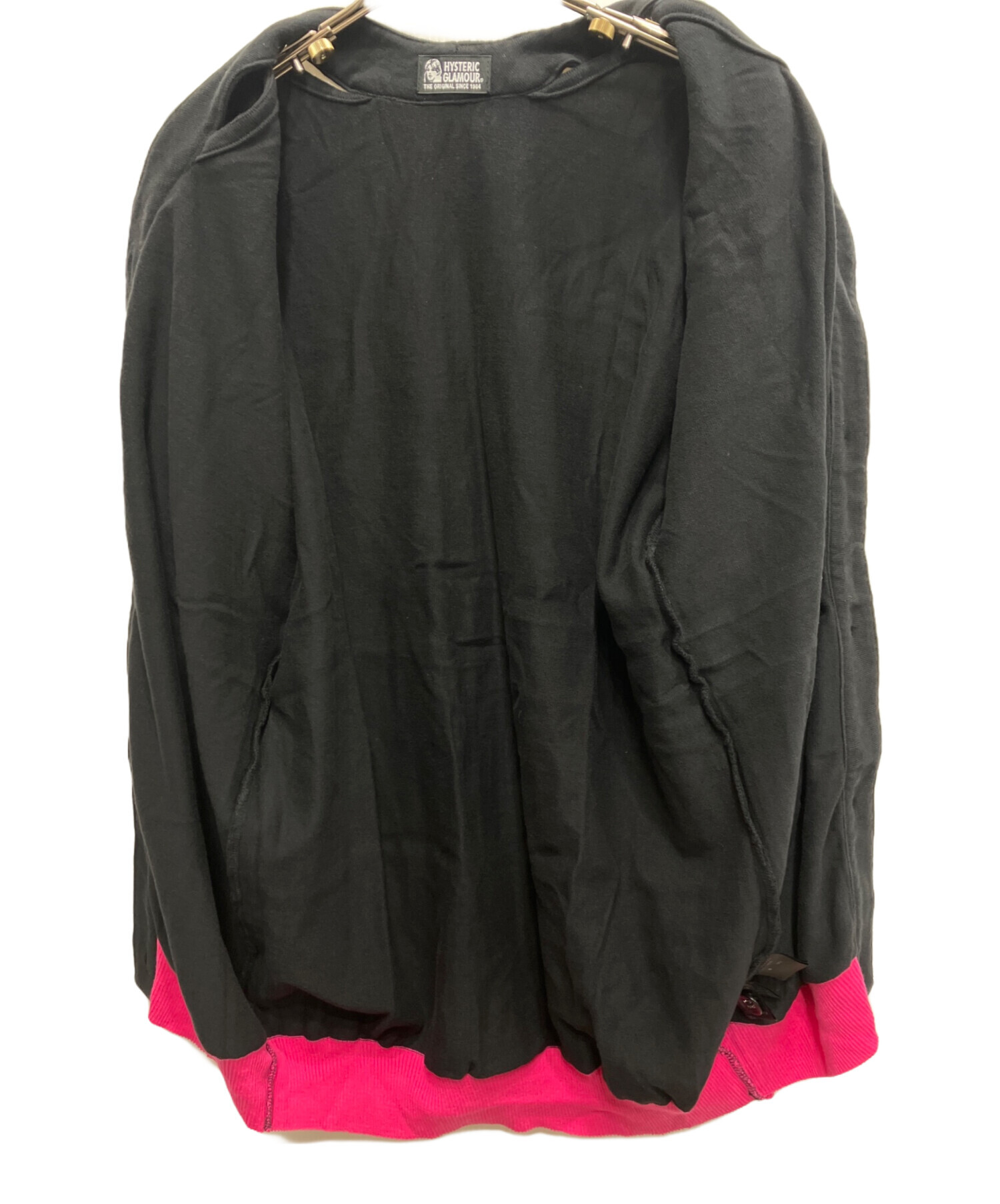 HYSTERIC GLAMOUR ヒステリックグラマー カーディガン M 黒 【古着】【中古】 HYSTERIC GLAMOUR - HYSTERIC GLAMOUR ヒステリックグラマー