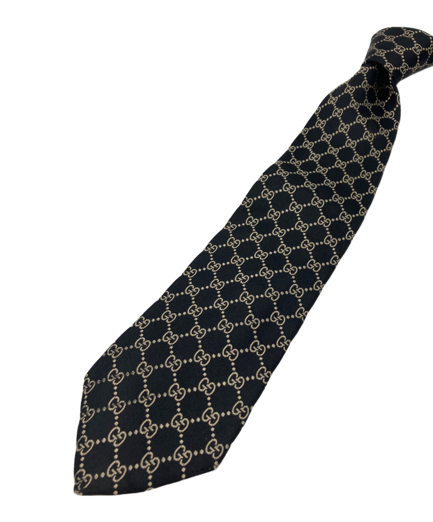 中古・古着通販】GUCCI (グッチ) GG柄ネクタイ ブラック サイズ:表記 中古・古着通販】GUCCI (グッチ) GG柄ネクタイ ブラック サイズ:表記