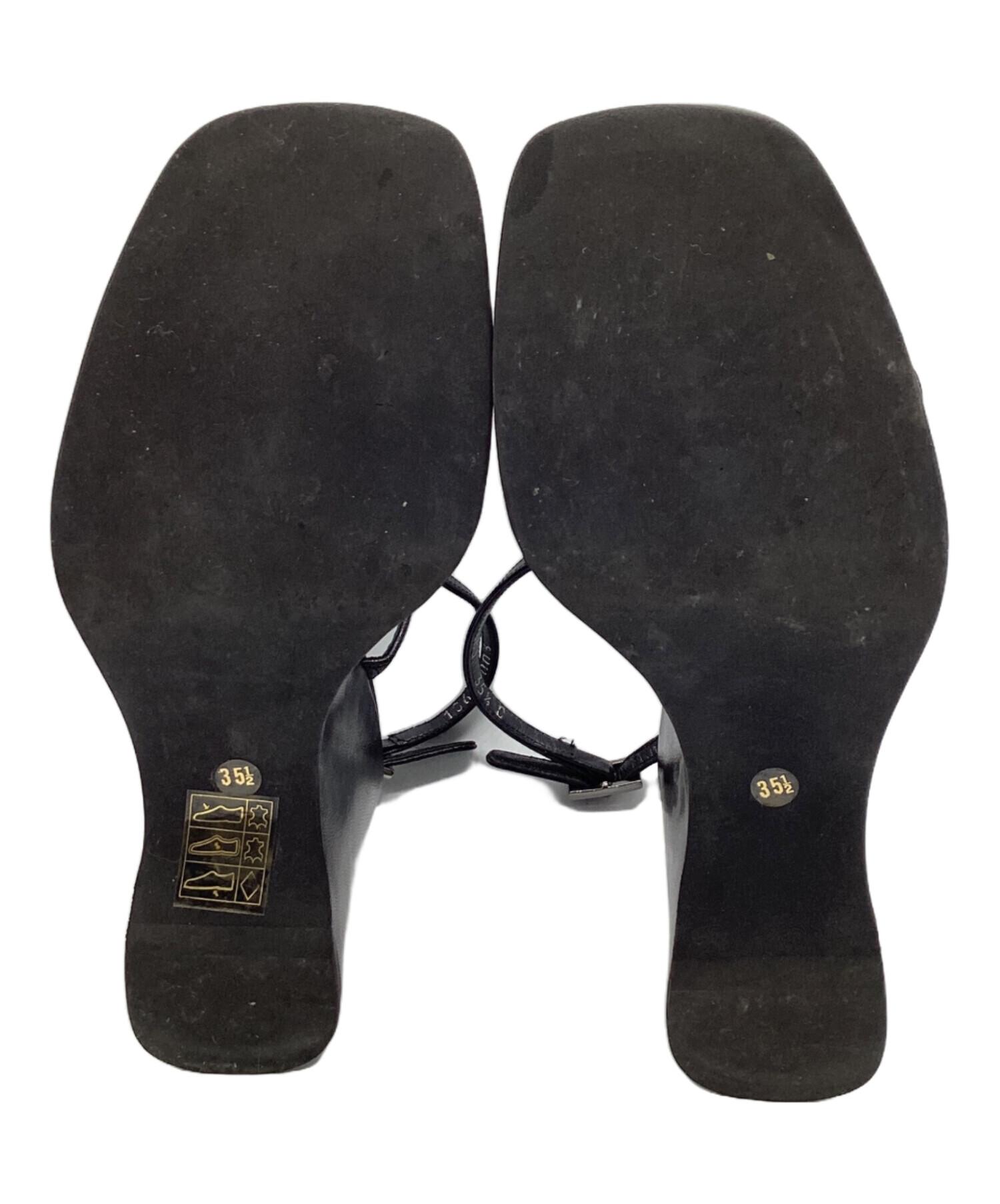 中古・古着通販】GUCCI (グッチ) アンクルストラップヒールサンダル