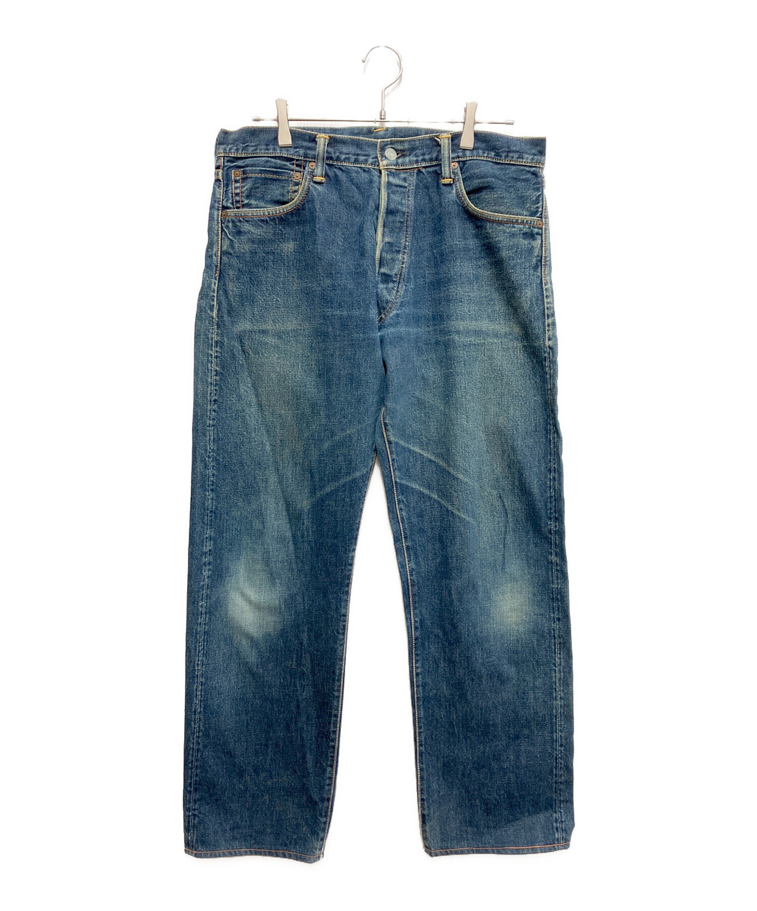 美品　エヴィスジーンズ　2005 義　ヤスィヴェ　龍×カモメ　Ｗ36×L34 立体裁断】EVISU エヴィス LOT 2005 W34 刺繍カモメ 赤タブ - メルカリ