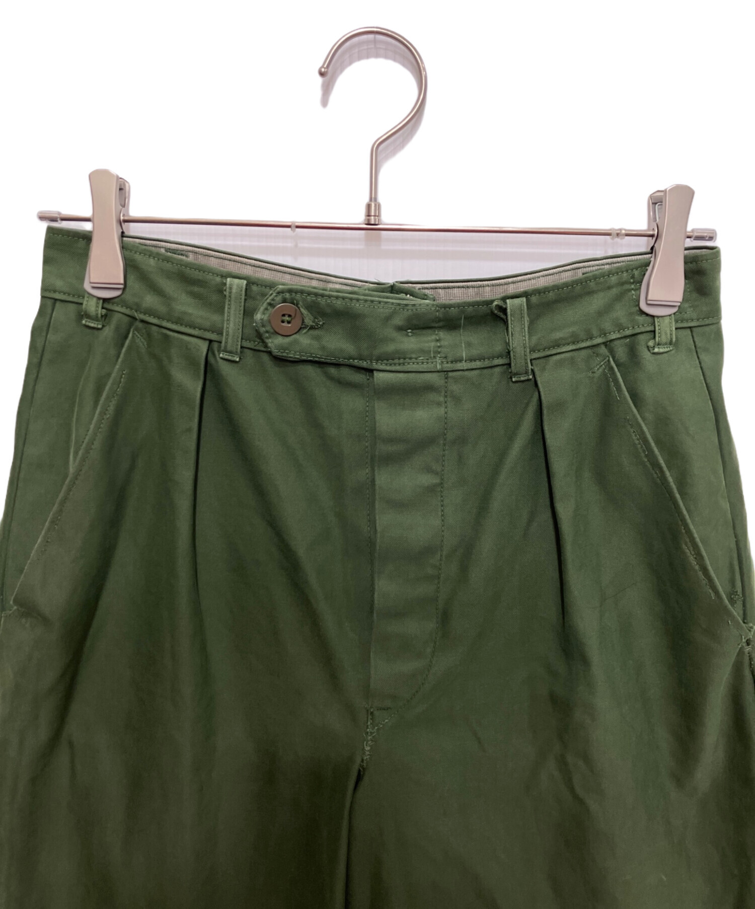 50s SWEDISH ARMY シンチバックユーティリティパンツ DEAD STOCK】50-60s Swedish Army Cinch Back Work Pants スウェーデン