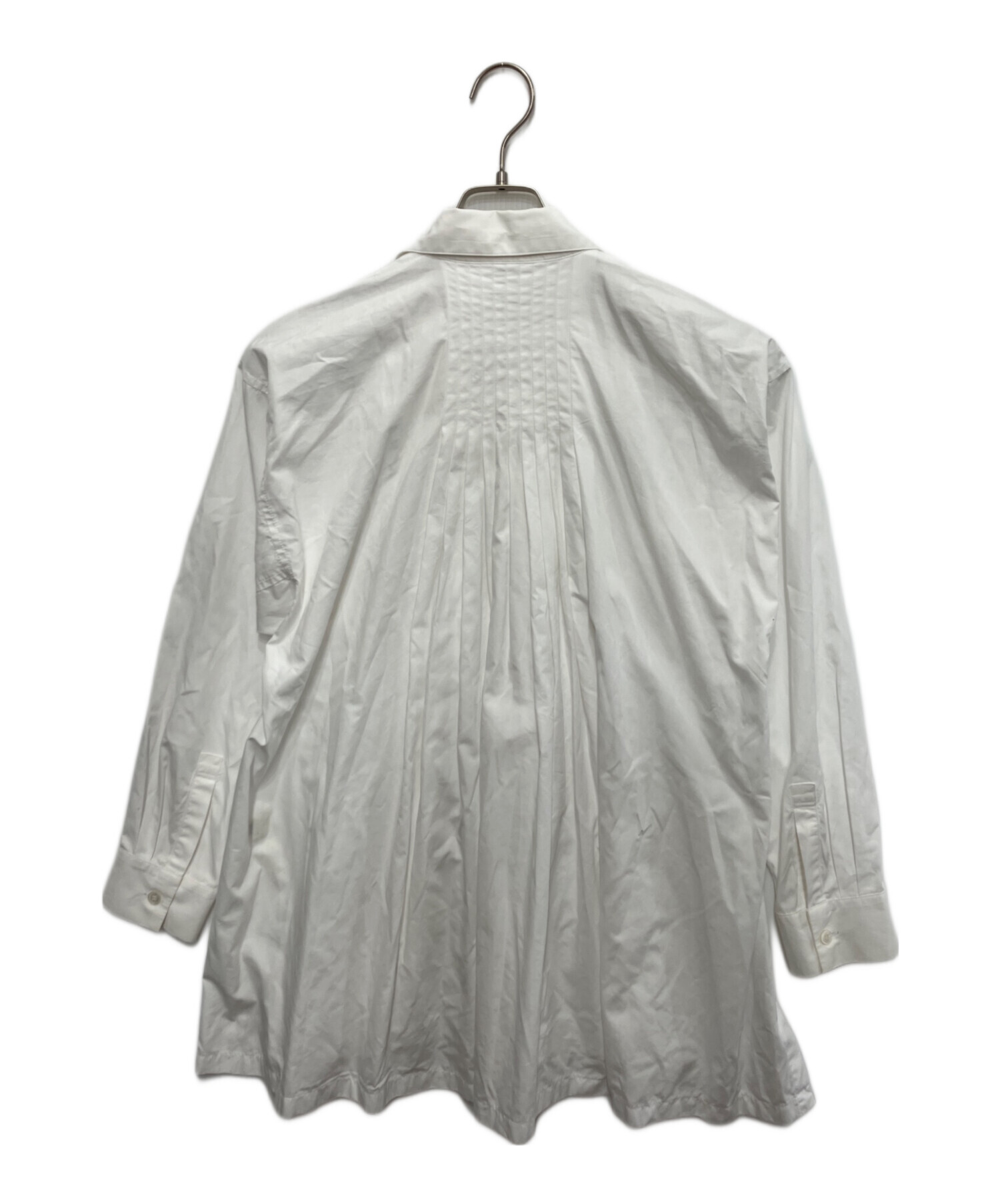 【新品】  LIMI feu / リミフゥ | コットン ピンタック ブラウス | S | ホワイト | レディース 中古・古着通販】LIMI feu (リミフゥ) ピンタックシャツ ホワイト