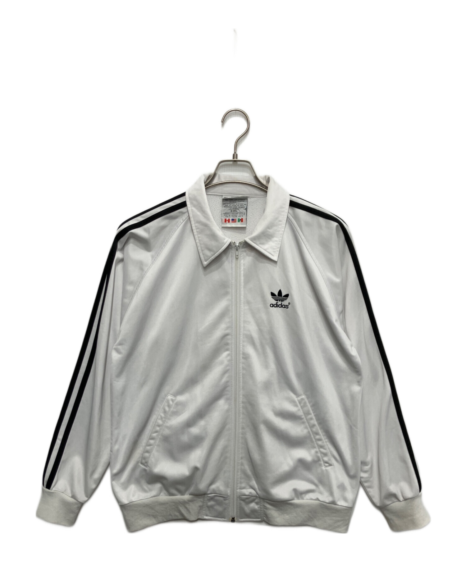 中古・古着通販】adidas (アディダス) トラックジャケット ホワイト