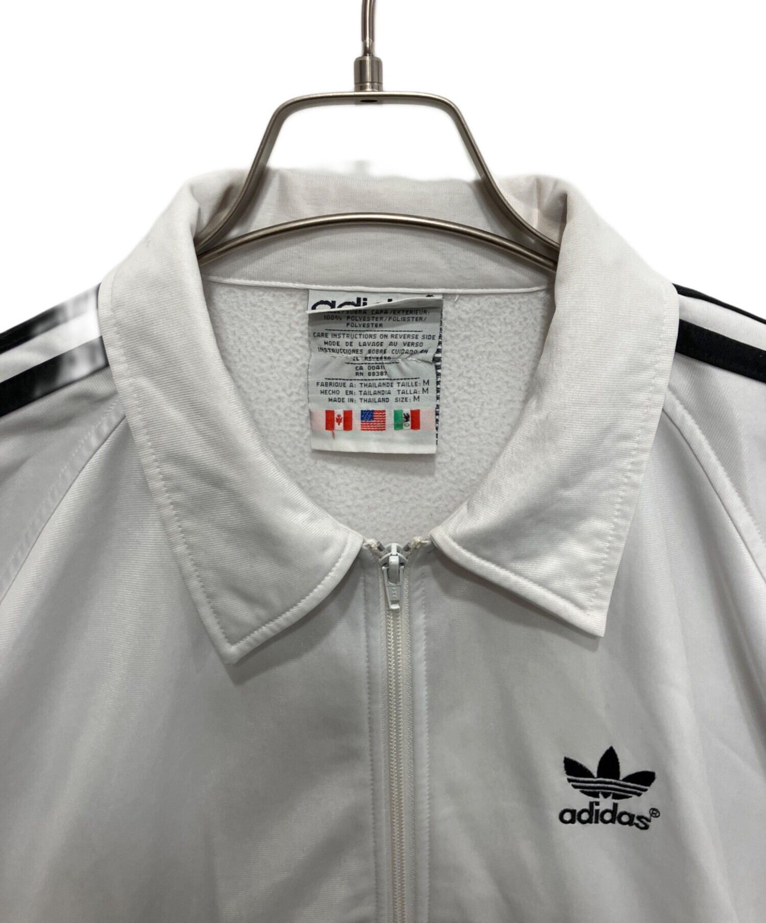 中古・古着通販】adidas (アディダス) トラックジャケット ホワイト